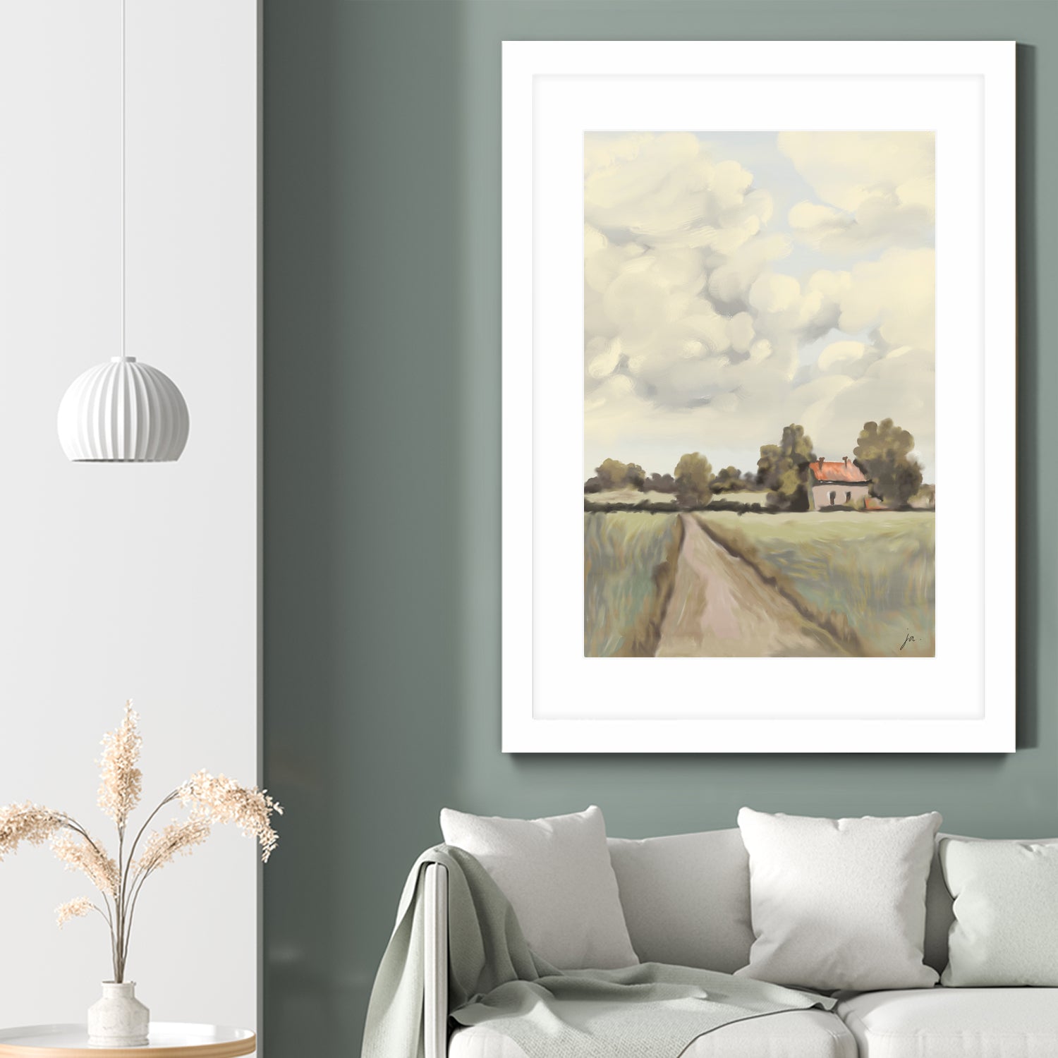 Tranquil Countryside by Jenna Alheit on GIANT ART - 4724 illustration