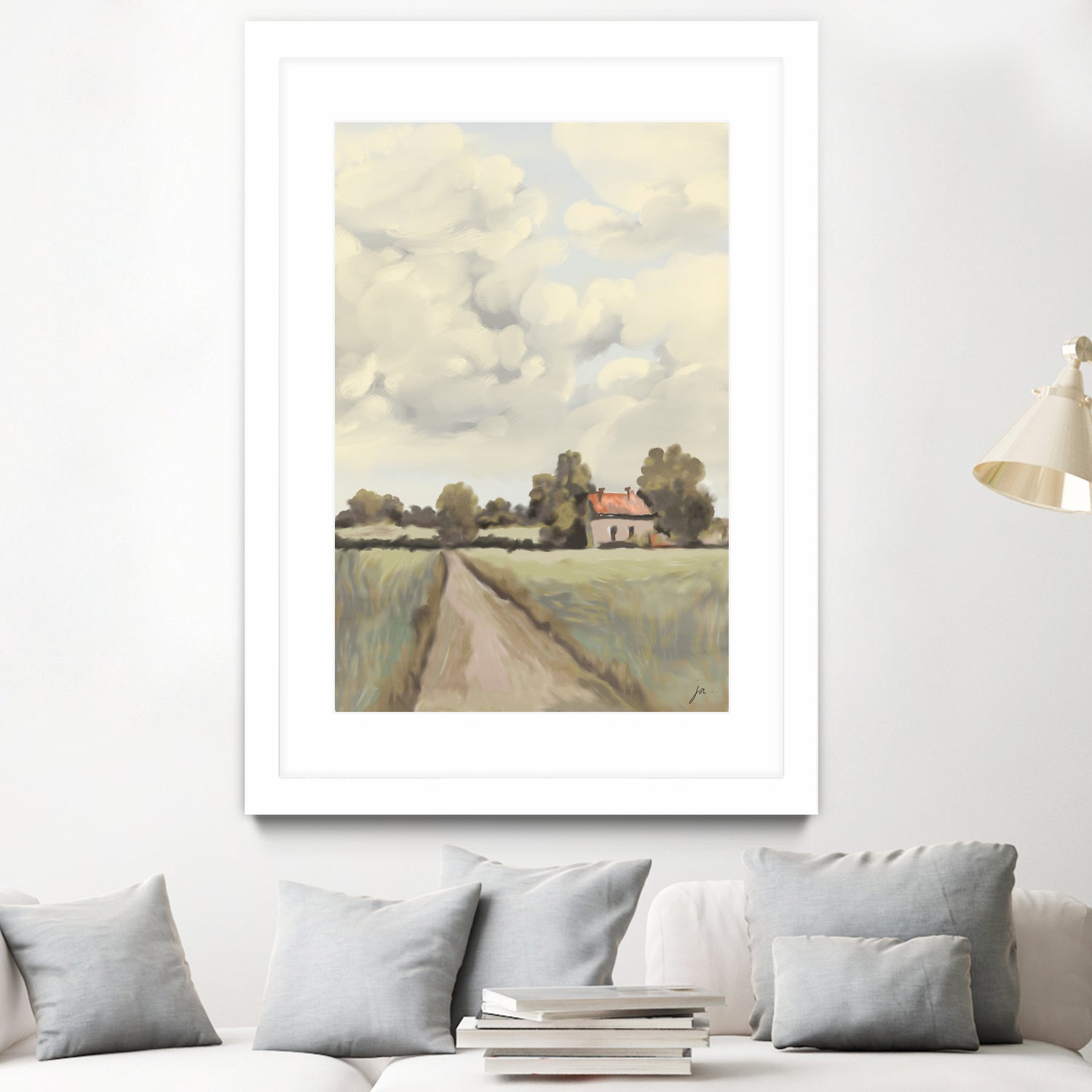 Tranquil Countryside by Jenna Alheit on GIANT ART - 4724 illustration