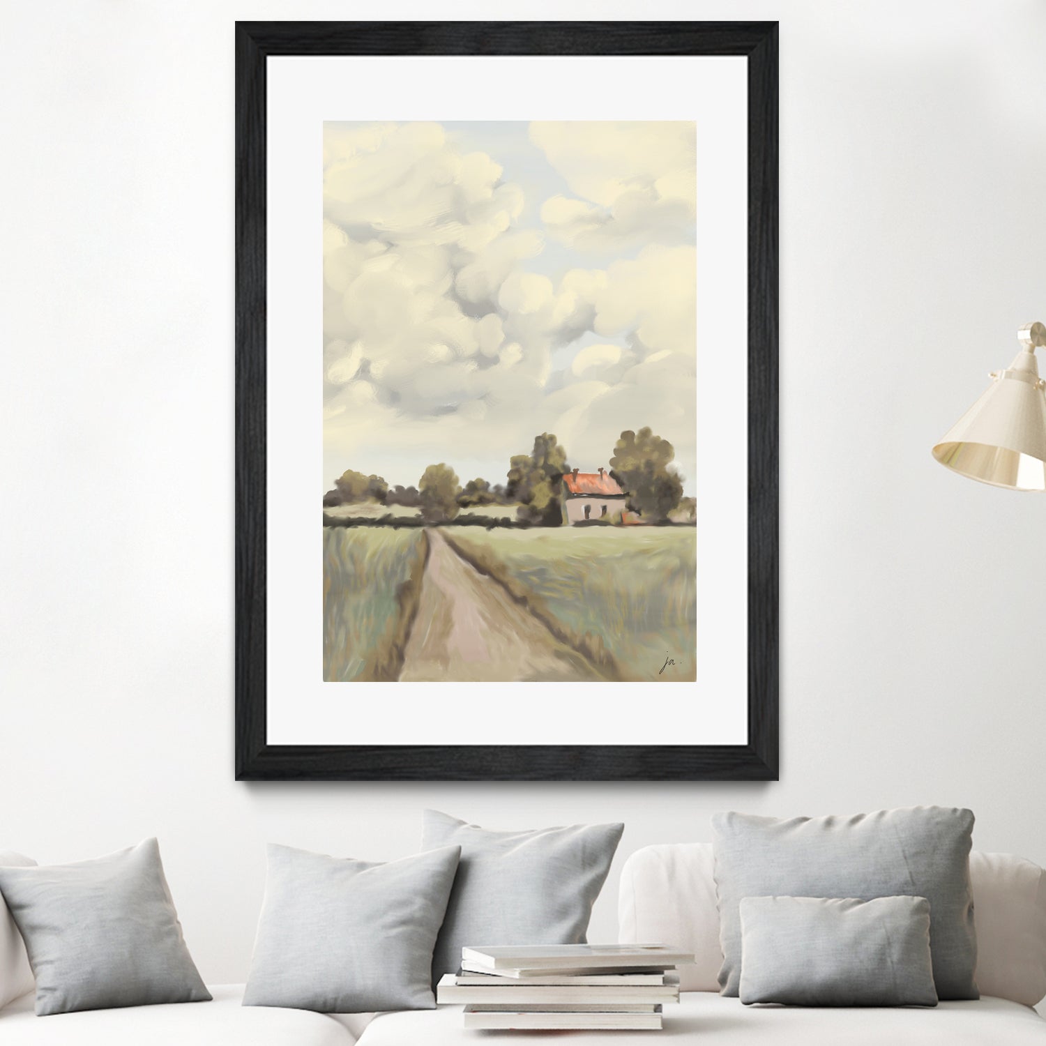 Tranquil Countryside by Jenna Alheit on GIANT ART - 4724 illustration