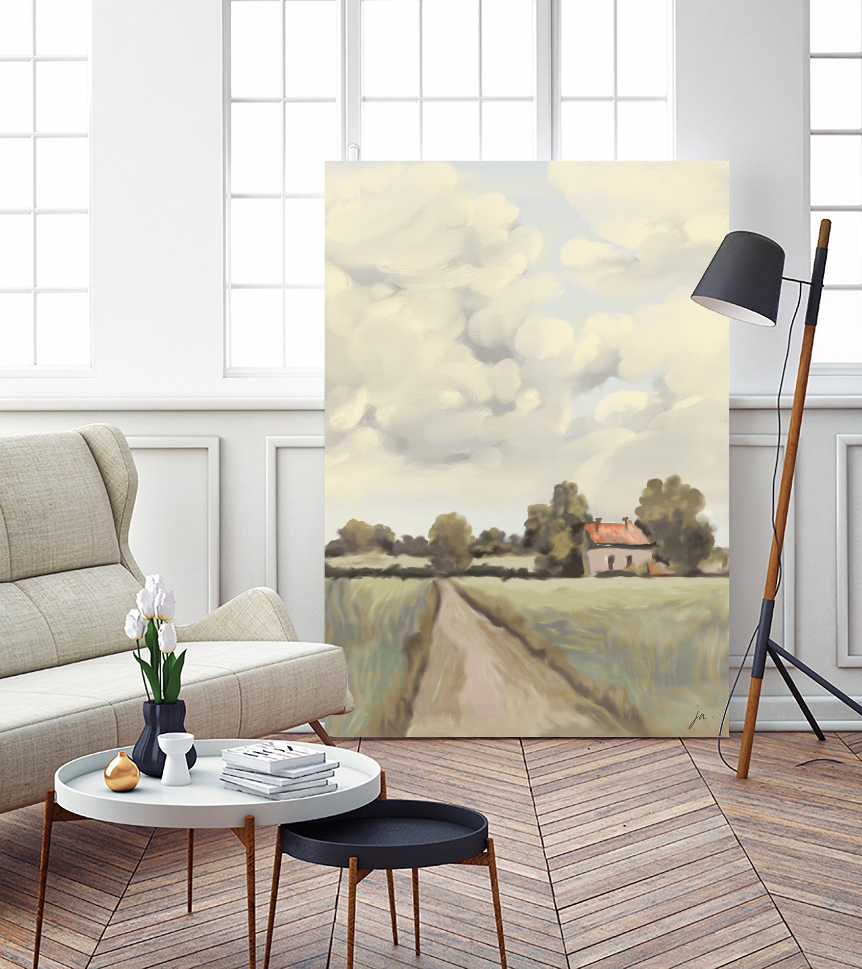 Tranquil Countryside by Jenna Alheit on GIANT ART - 4724 illustration