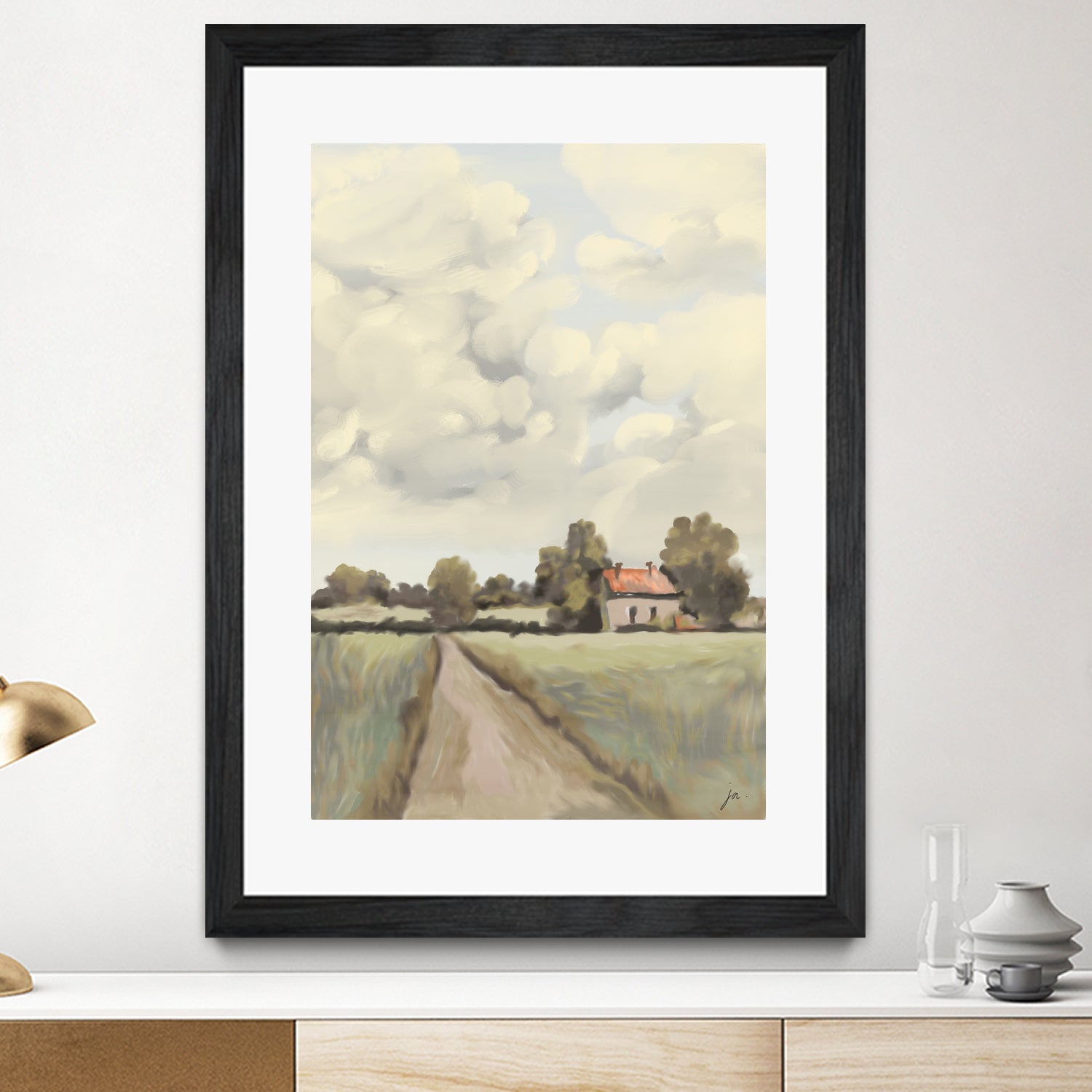 Tranquil Countryside by Jenna Alheit on GIANT ART - 4724 illustration