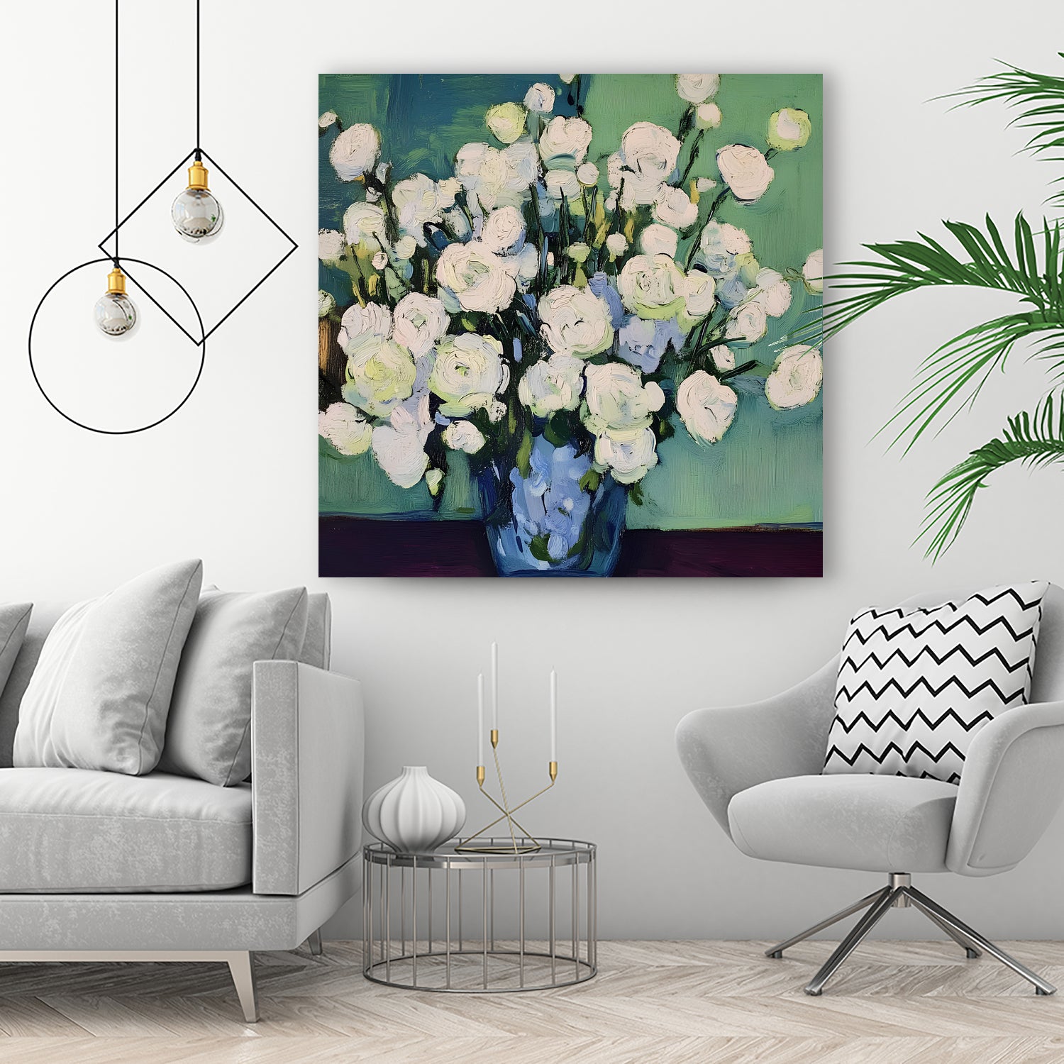 White Roses by Avanesova Elena on GIANT ART -  white roses