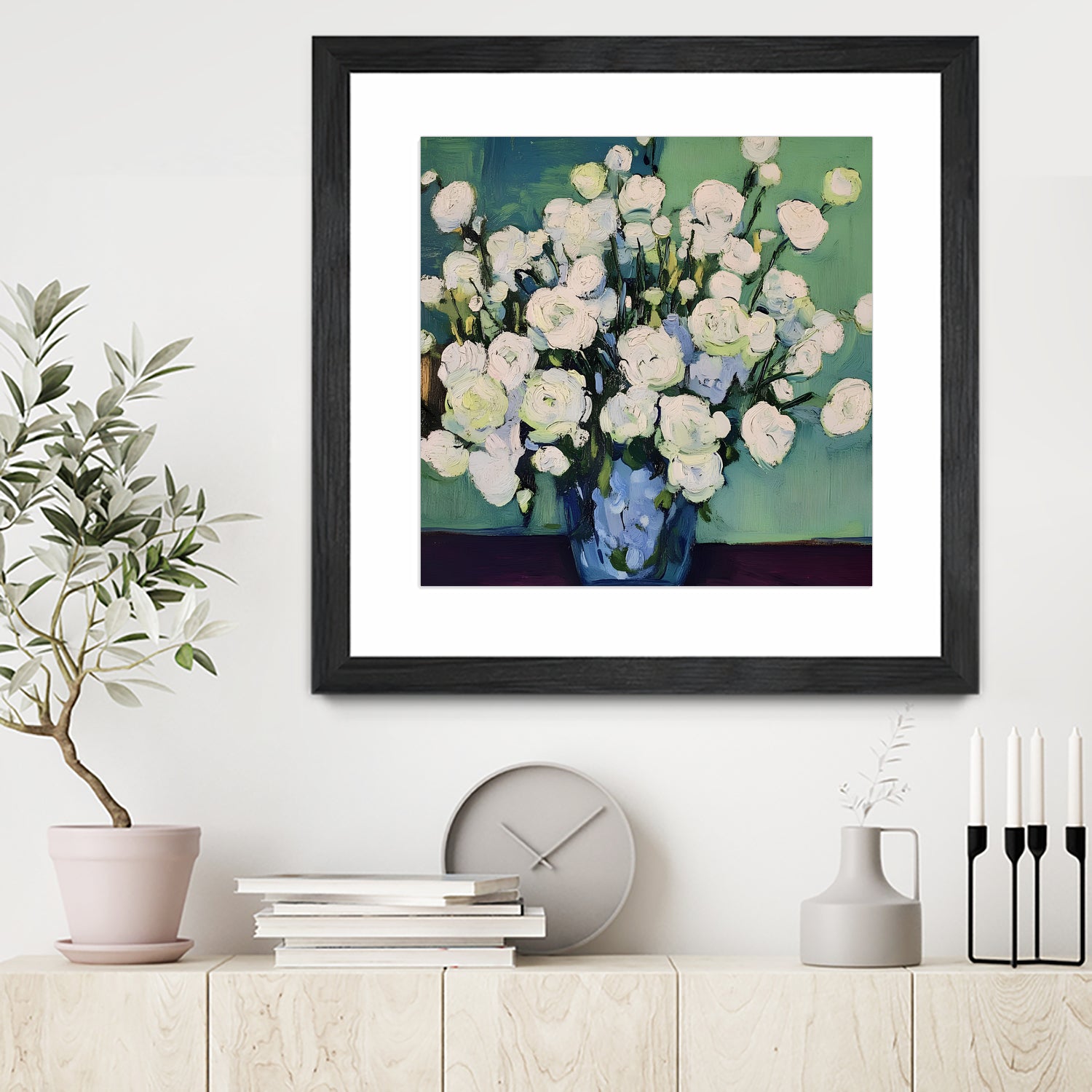 White Roses by Avanesova Elena on GIANT ART -  white roses