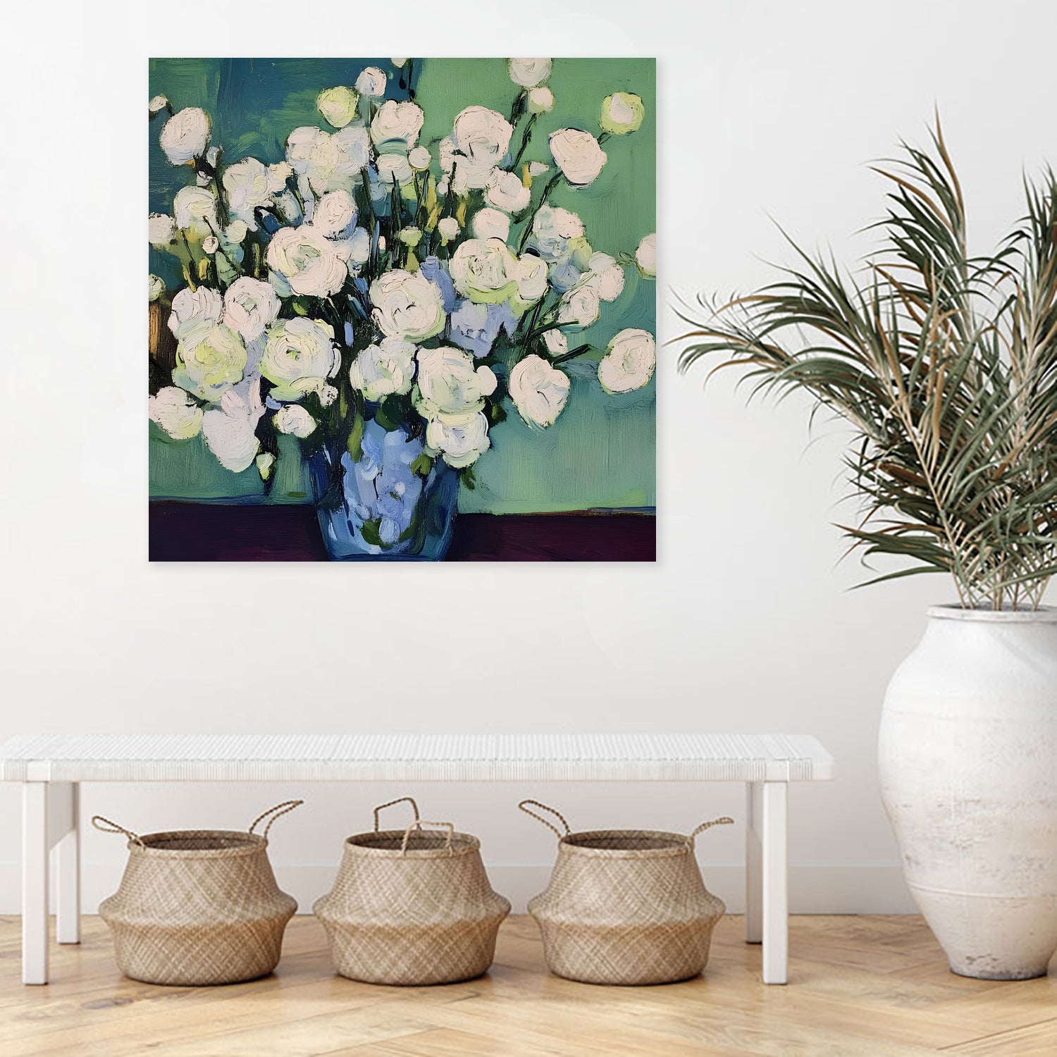 White Roses by Avanesova Elena on GIANT ART -  white roses