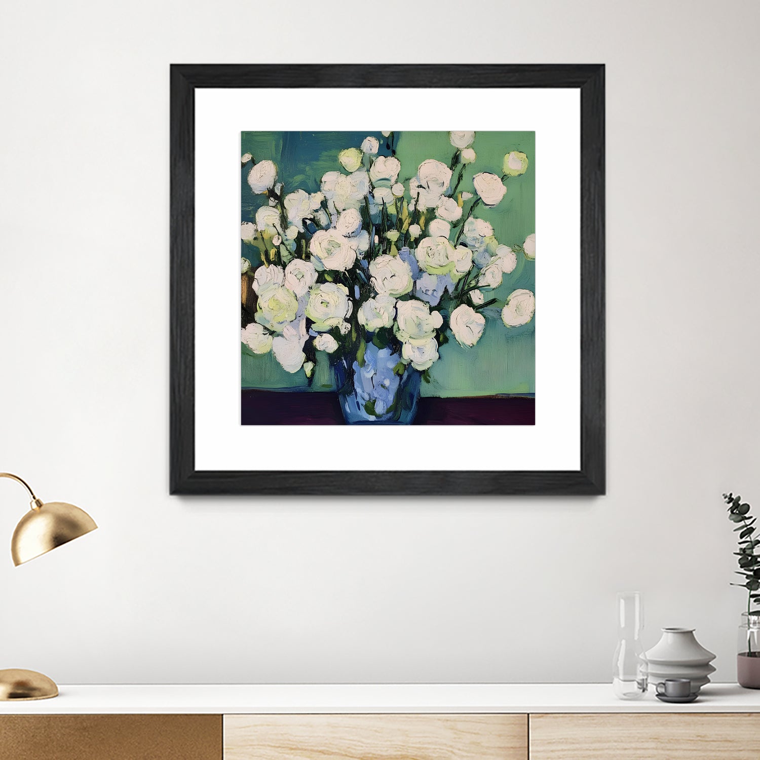White Roses by Avanesova Elena on GIANT ART -  white roses