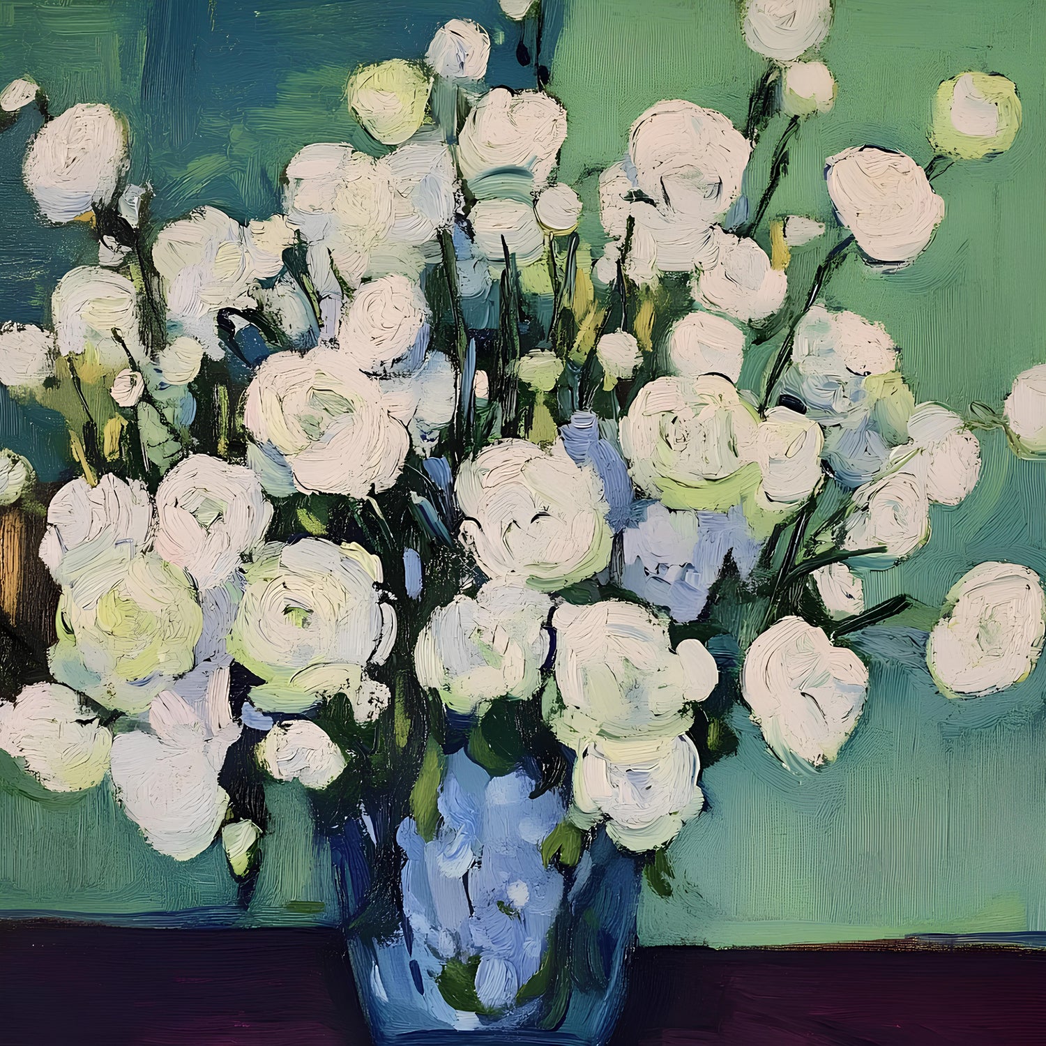 White Roses by Avanesova Elena on GIANT ART -  white roses