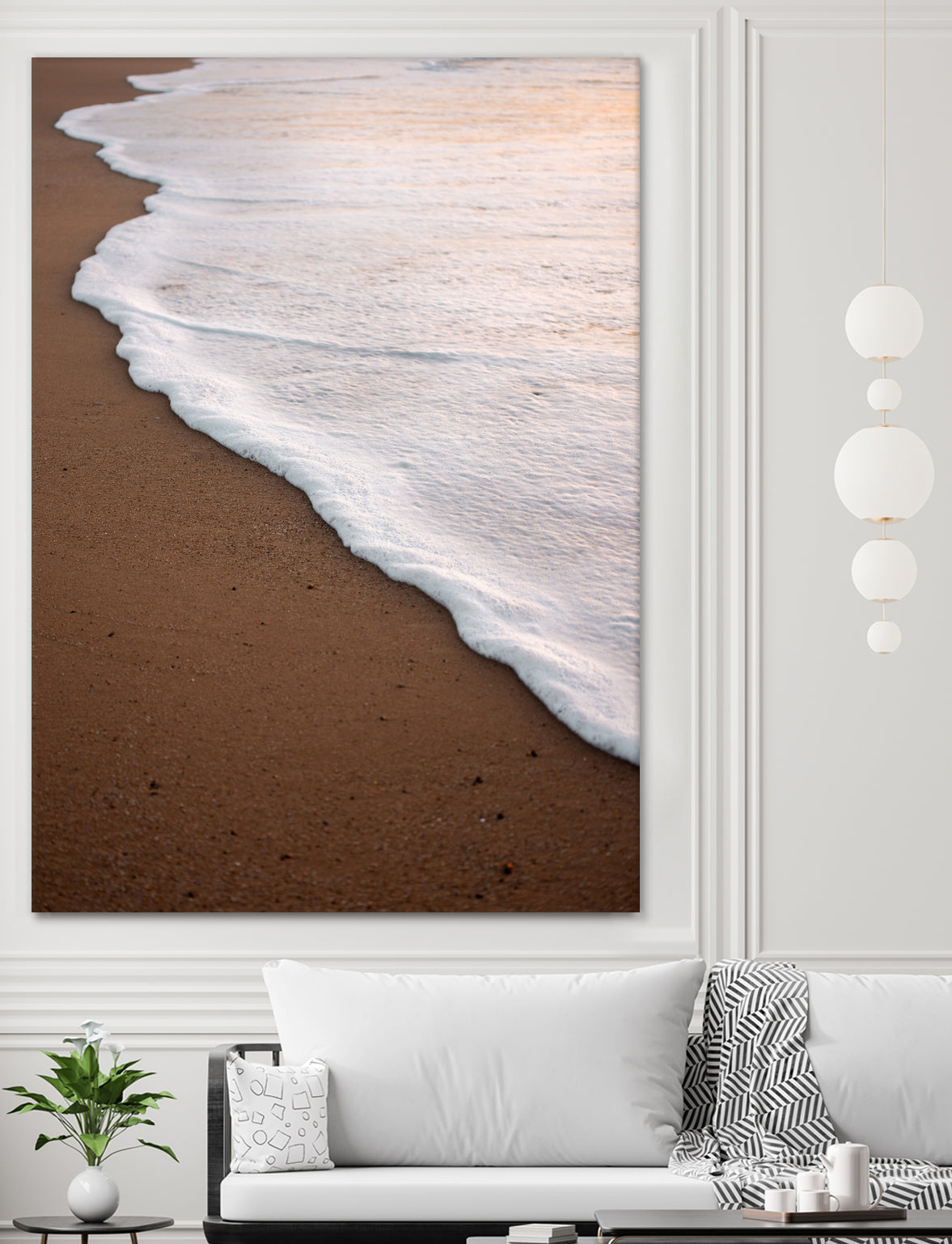 Minimalist Beach Wave by Raisa Zwart on GIANT ART - abstract beach waves