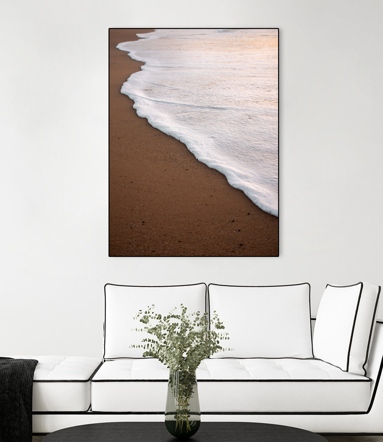 Minimalist Beach Wave by Raisa Zwart on GIANT ART - abstract beach waves