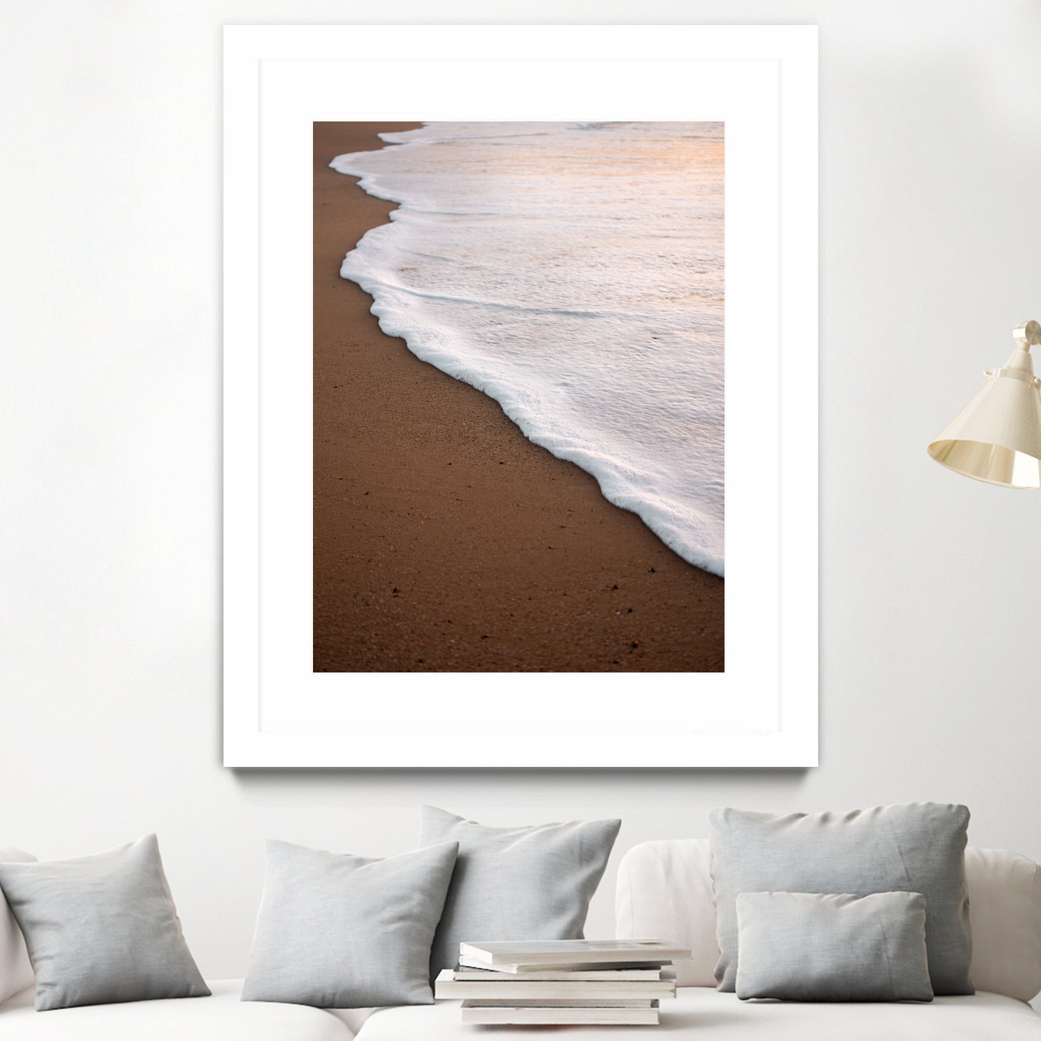 Minimalist Beach Wave by Raisa Zwart on GIANT ART - abstract beach waves