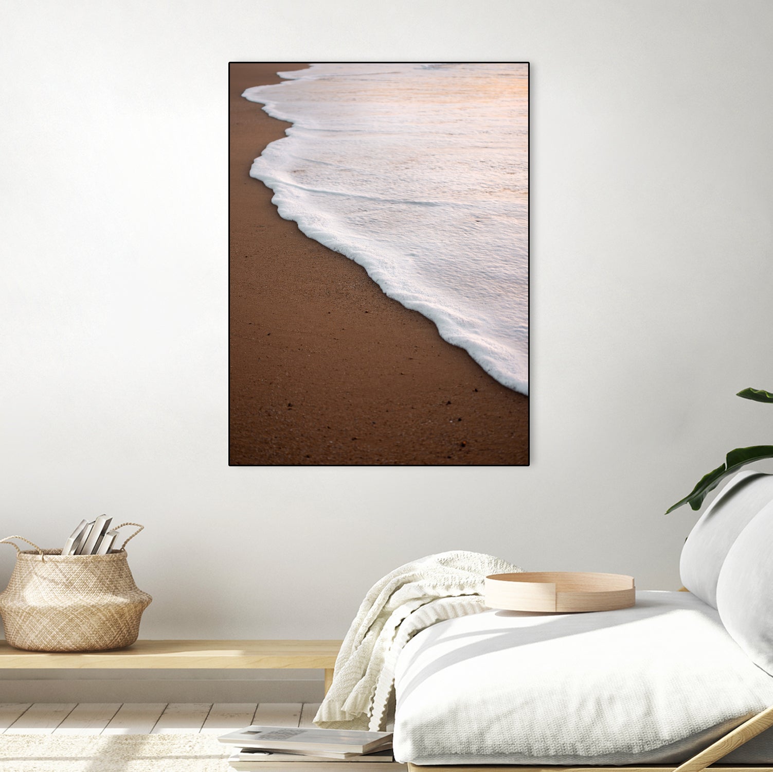 Minimalist Beach Wave by Raisa Zwart on GIANT ART - abstract beach waves