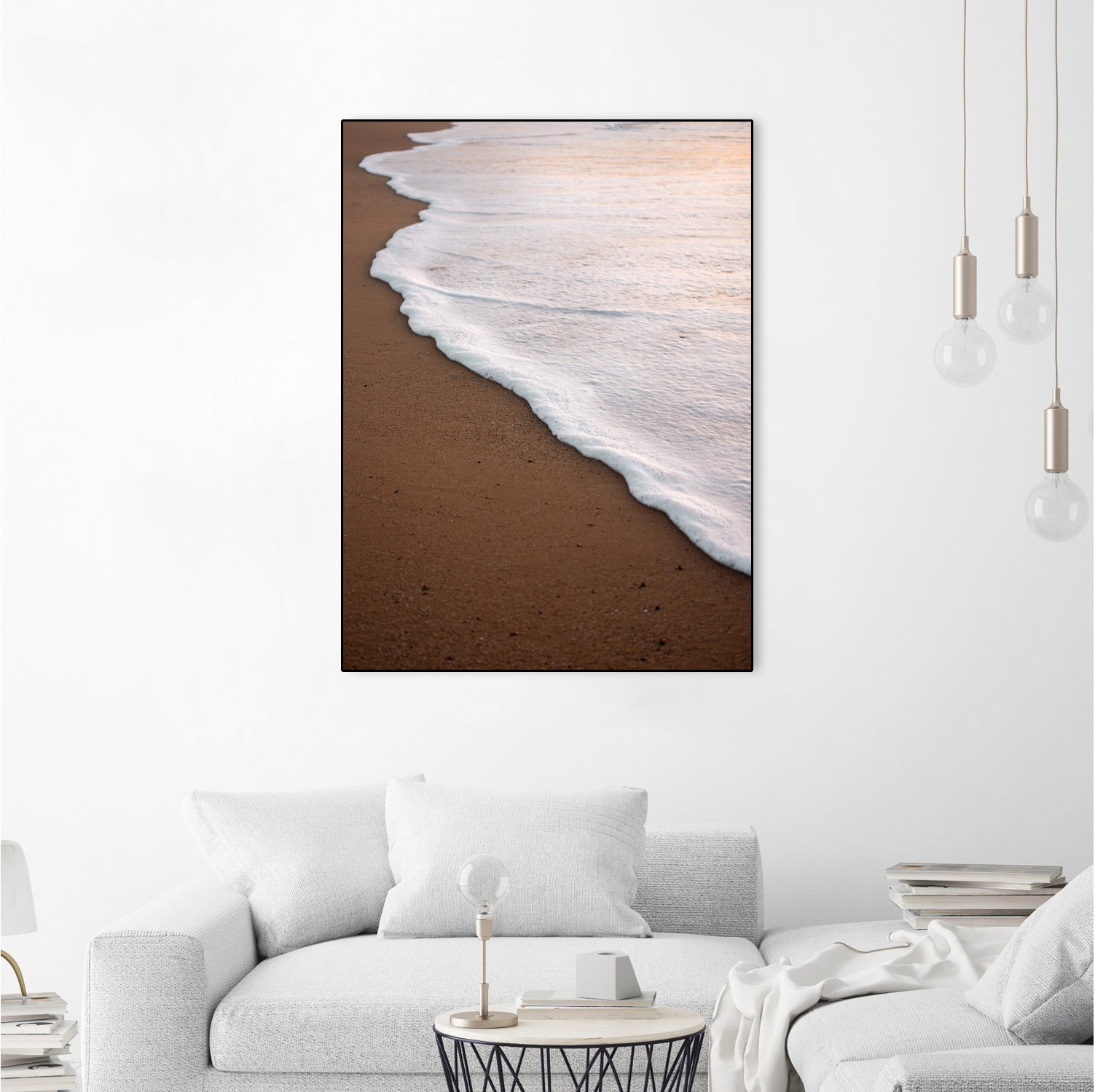 Minimalist Beach Wave by Raisa Zwart on GIANT ART - abstract beach waves