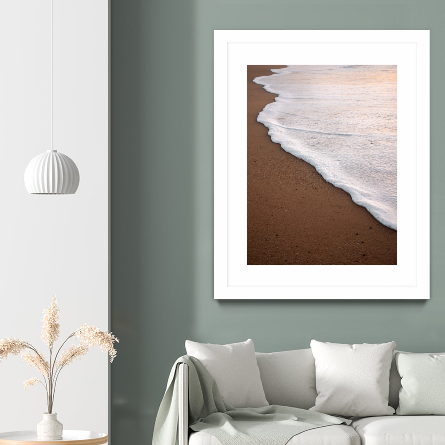 Minimalist Beach Wave by Raisa Zwart on GIANT ART - abstract beach waves
