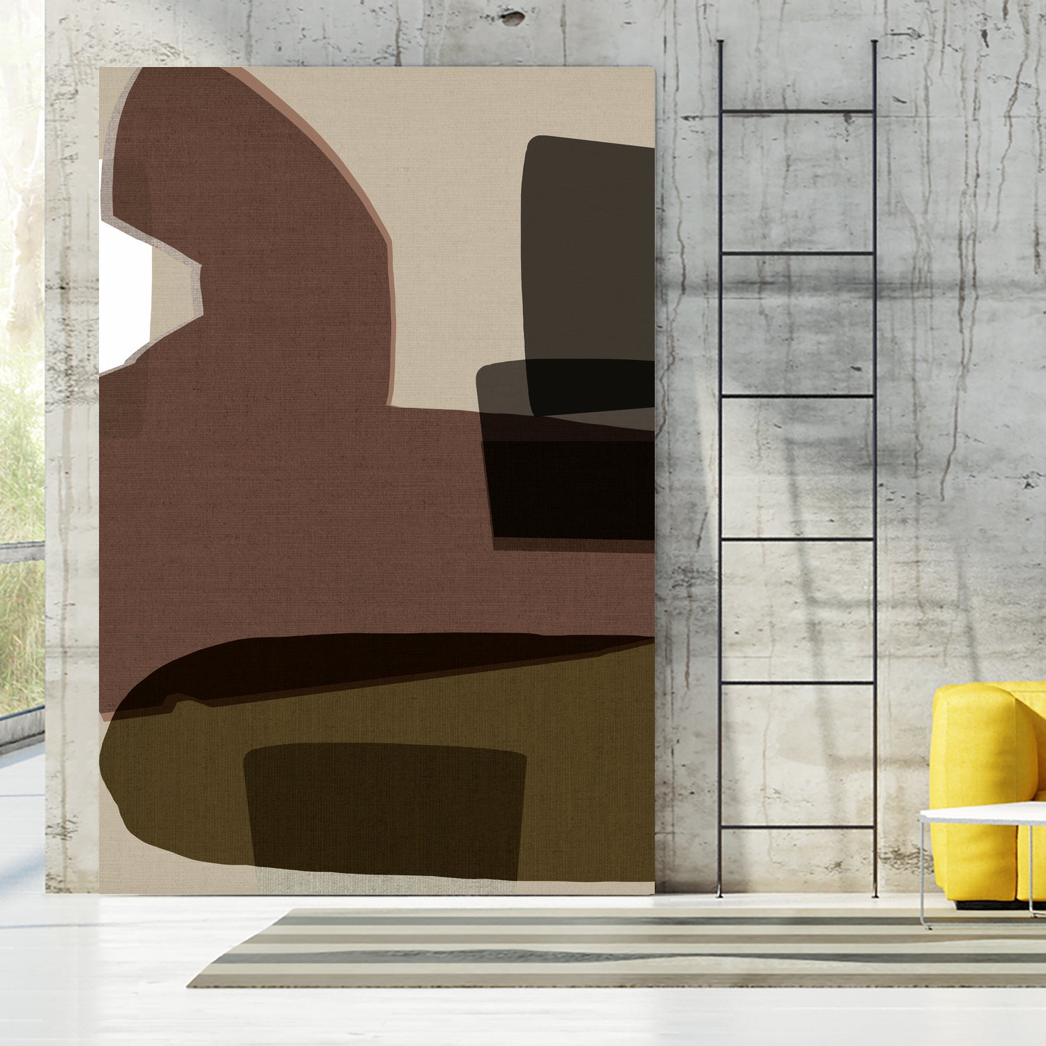 Layered Geometric Shapes And Earthy Tones by cartissi on GIANT ART - 7200 illustration
