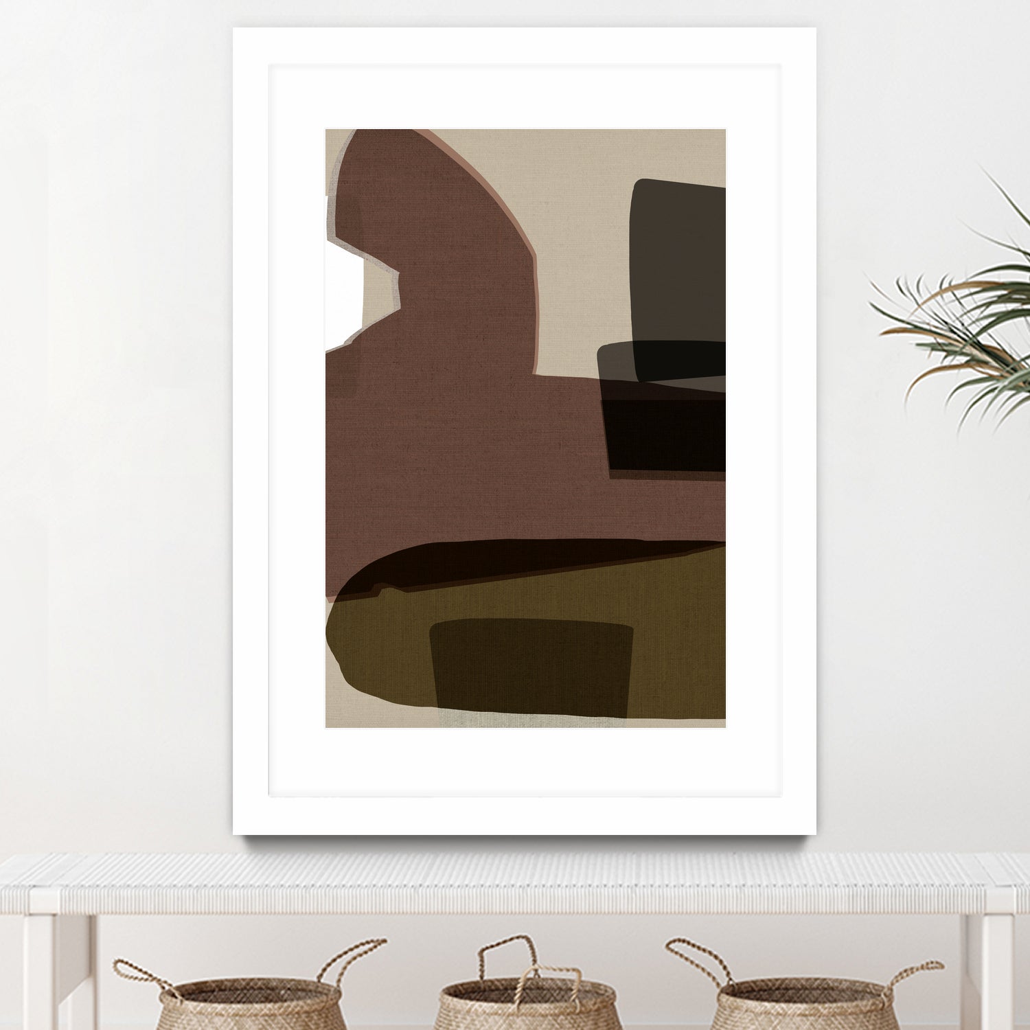 Layered Geometric Shapes And Earthy Tones by cartissi on GIANT ART - 7200 illustration