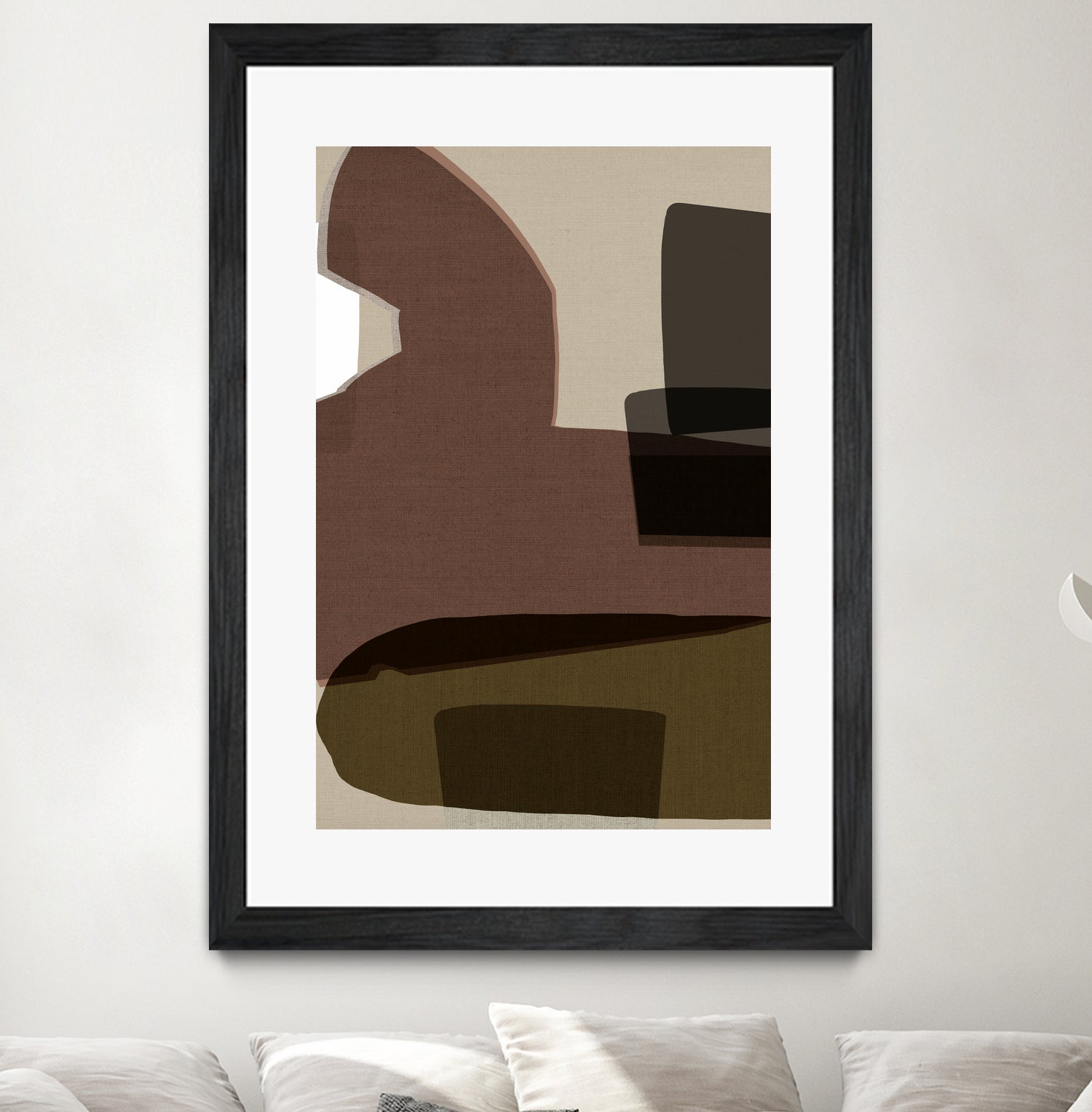 Layered Geometric Shapes And Earthy Tones by cartissi on GIANT ART - 7200 illustration