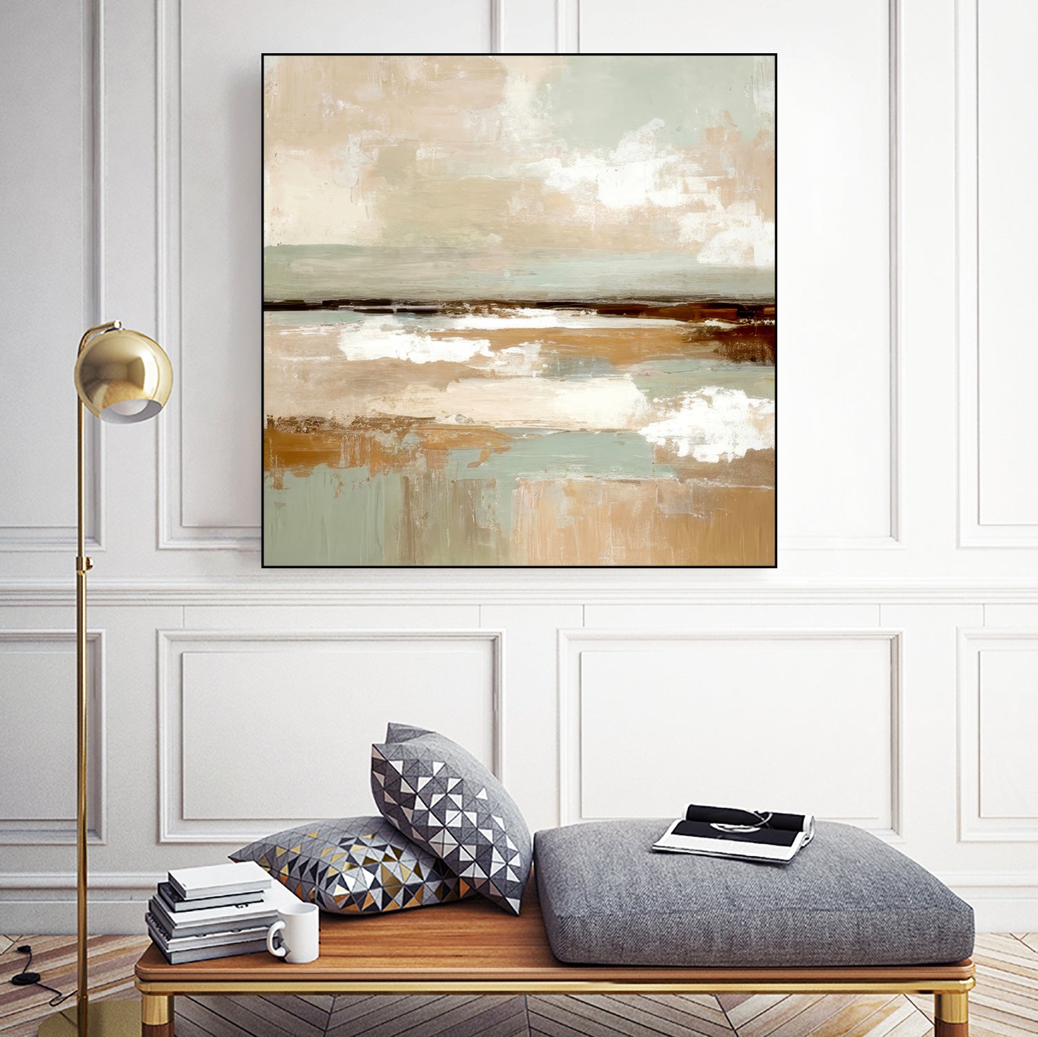 Safety of the Harbor by Alpenglow Workshop on GIANT ART -  abstract