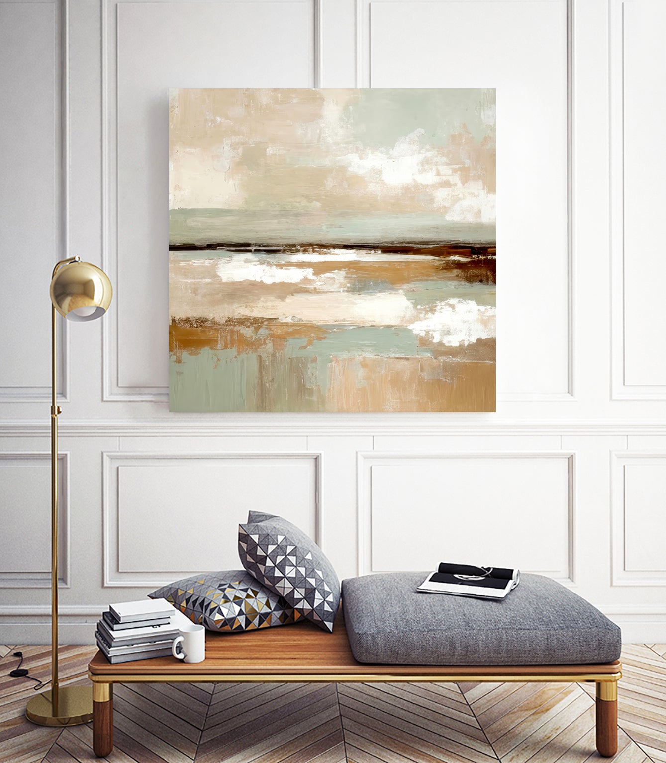 Safety of the Harbor by Alpenglow Workshop on GIANT ART -  abstract