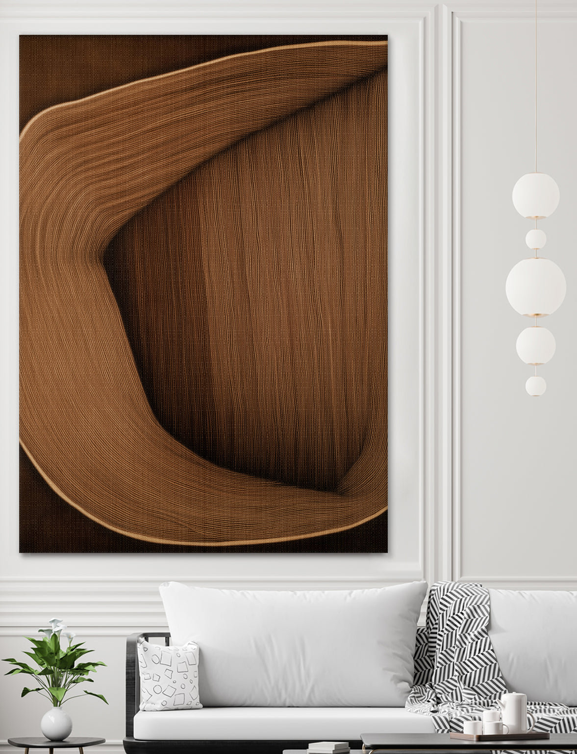 Caramel lines I by Alma on GIANT ART - 6223 photography