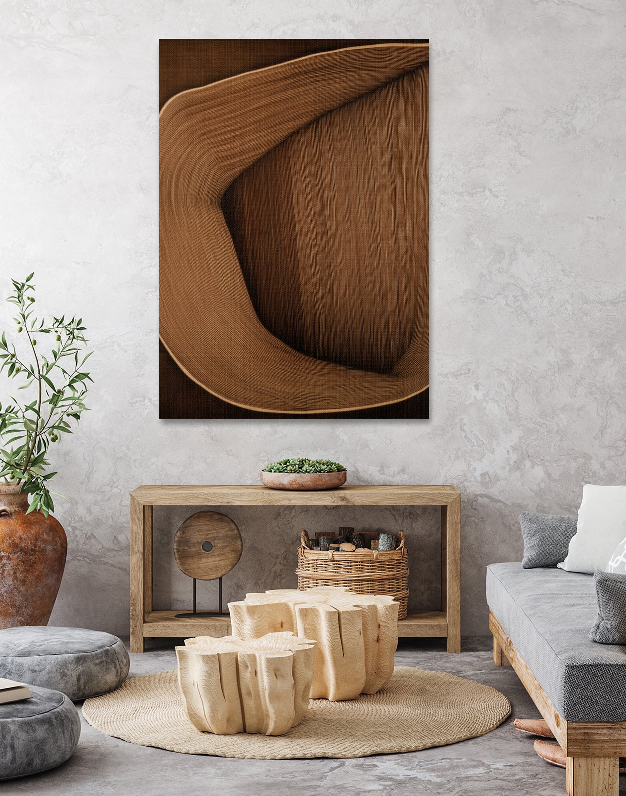 Caramel lines I by Alma on GIANT ART - 6223 photography