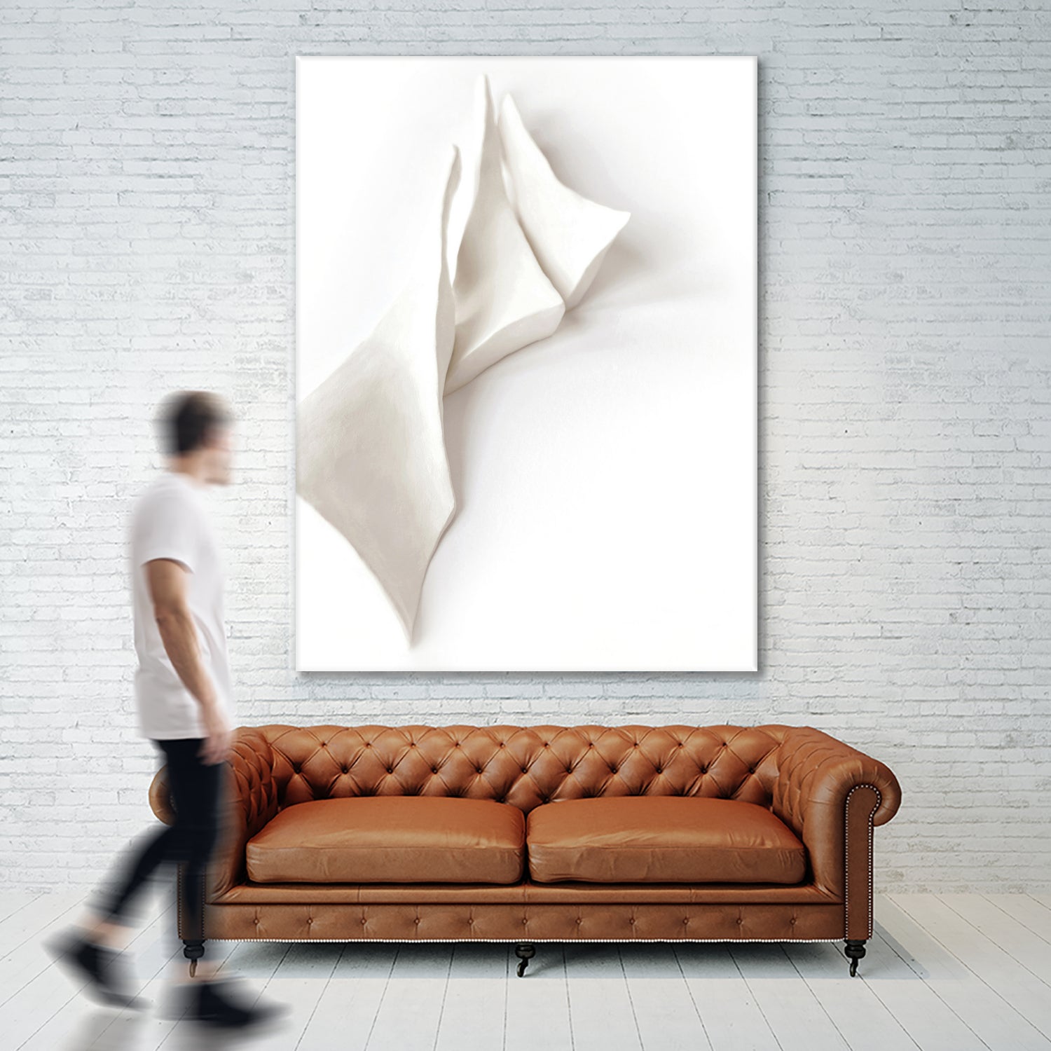 Folded Whispers by Jenja Braun on GIANT ART - flowers and plants minimalist decor