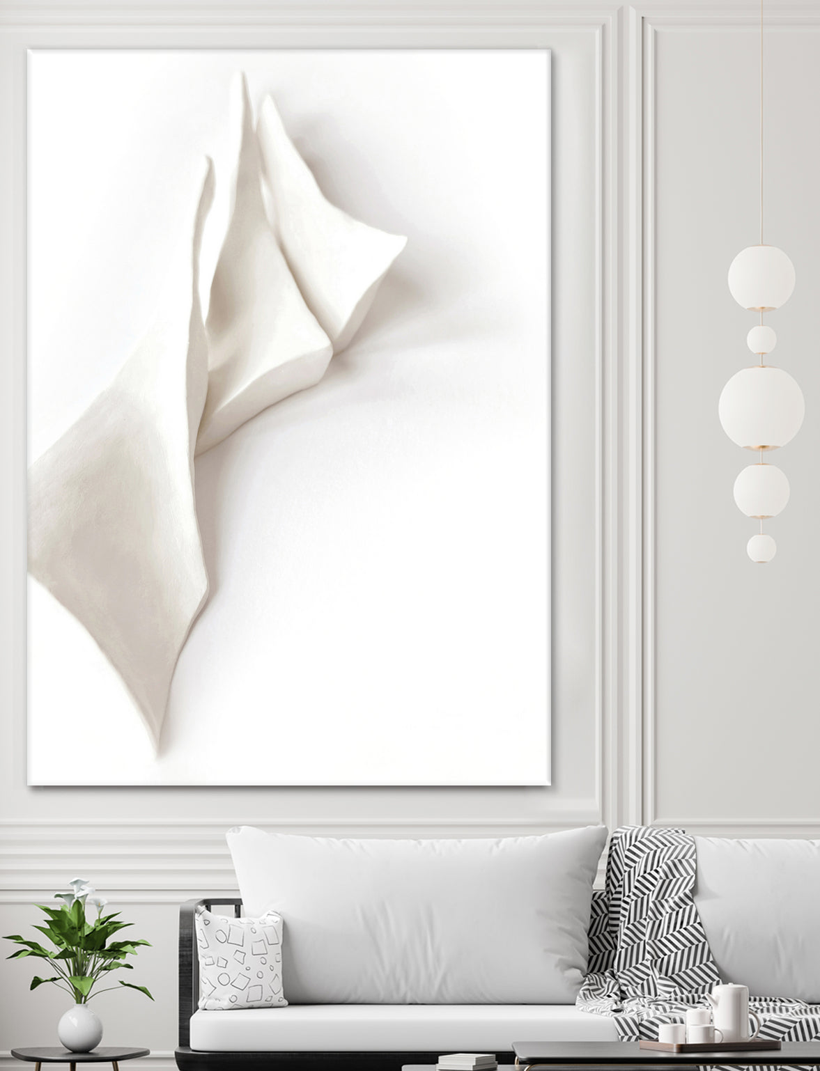 Folded Whispers by Jenja Braun on GIANT ART - flowers and plants minimalist decor