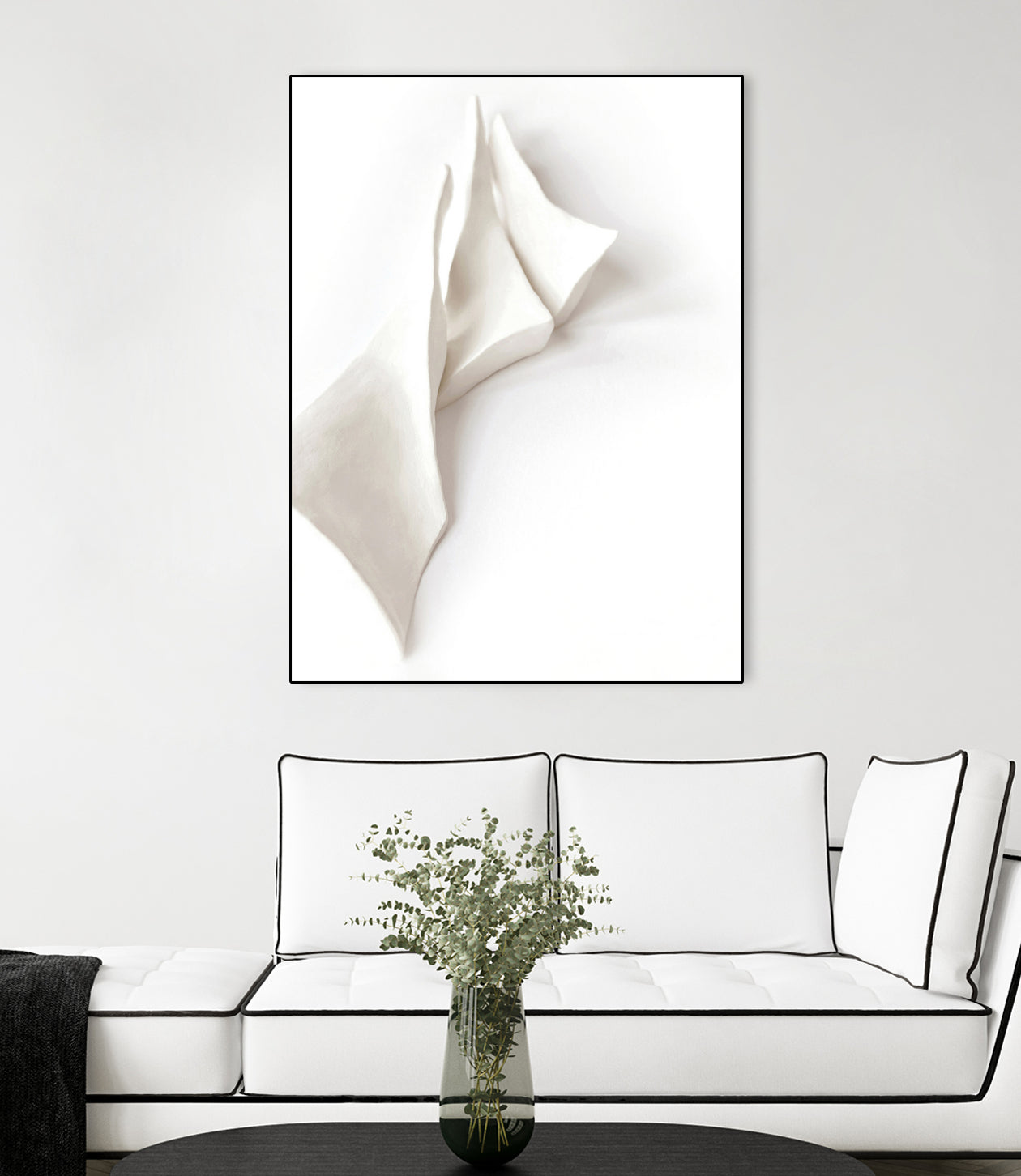 Folded Whispers by Jenja Braun on GIANT ART - flowers and plants minimalist decor