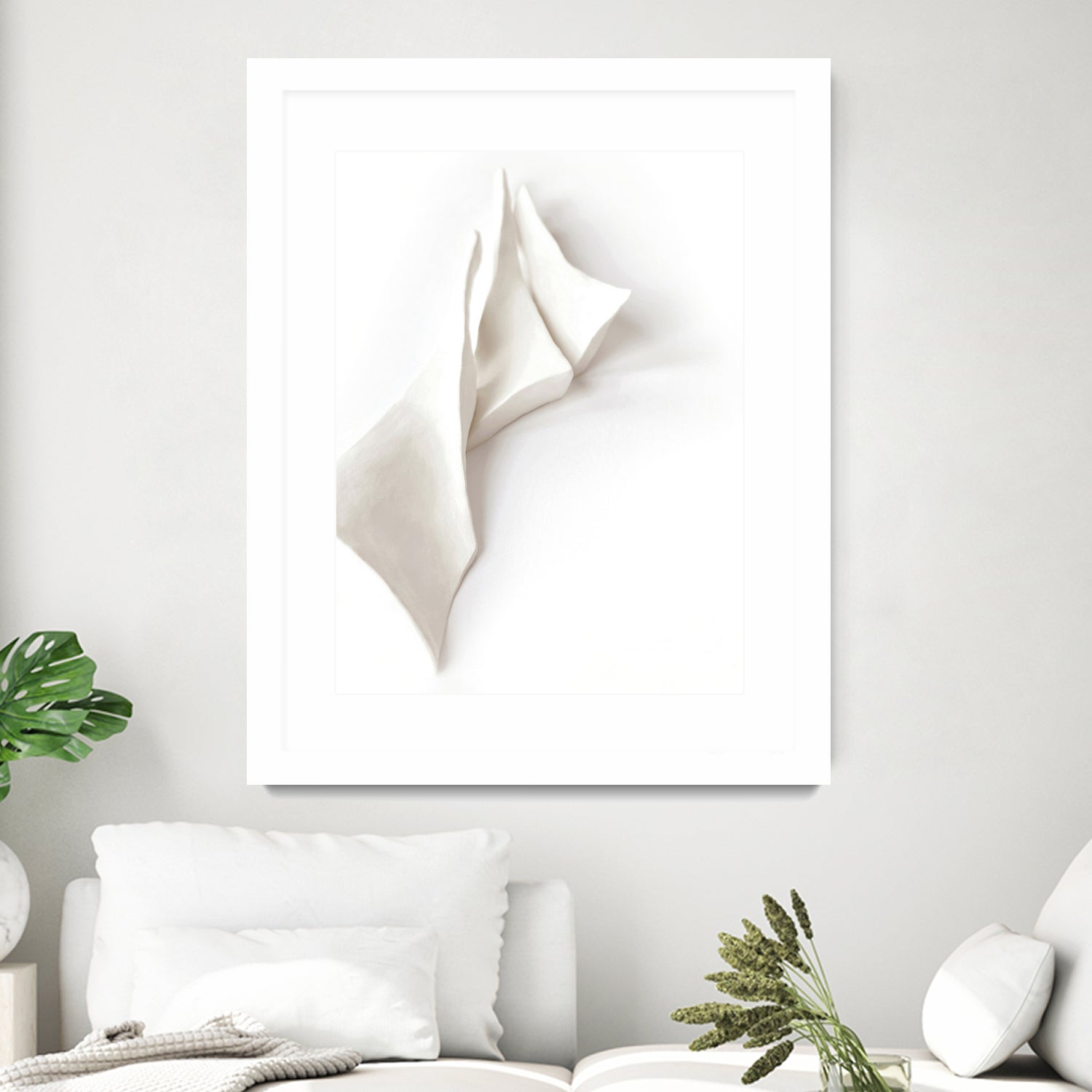 Folded Whispers by Jenja Braun on GIANT ART - flowers and plants minimalist decor