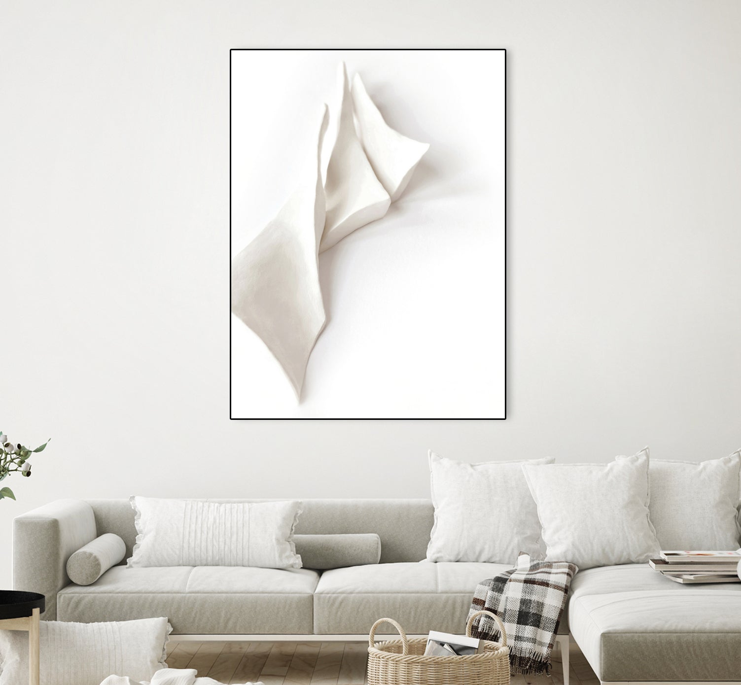 Folded Whispers by Jenja Braun on GIANT ART - flowers and plants minimalist decor