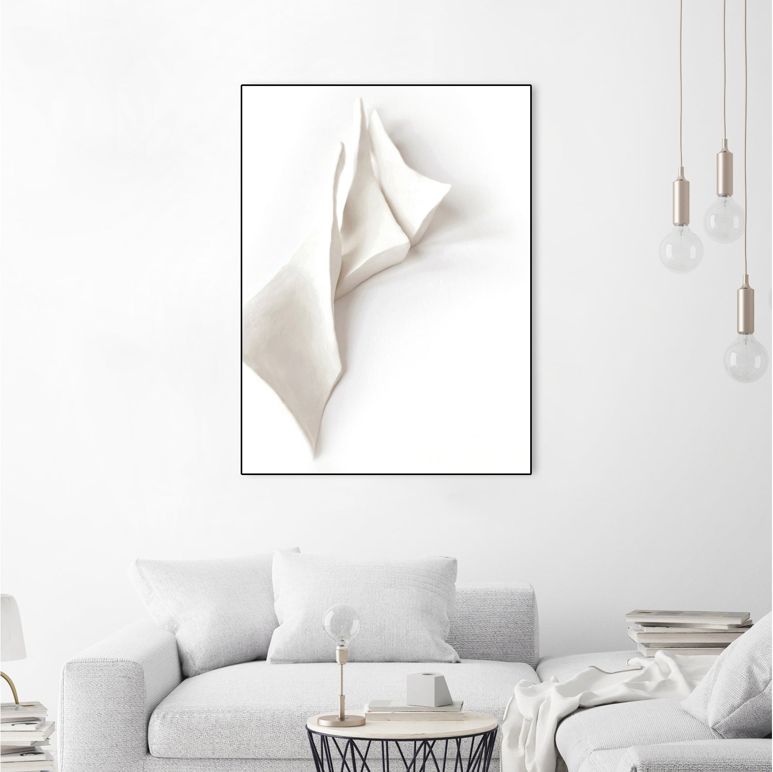 Folded Whispers by Jenja Braun on GIANT ART - flowers and plants minimalist decor