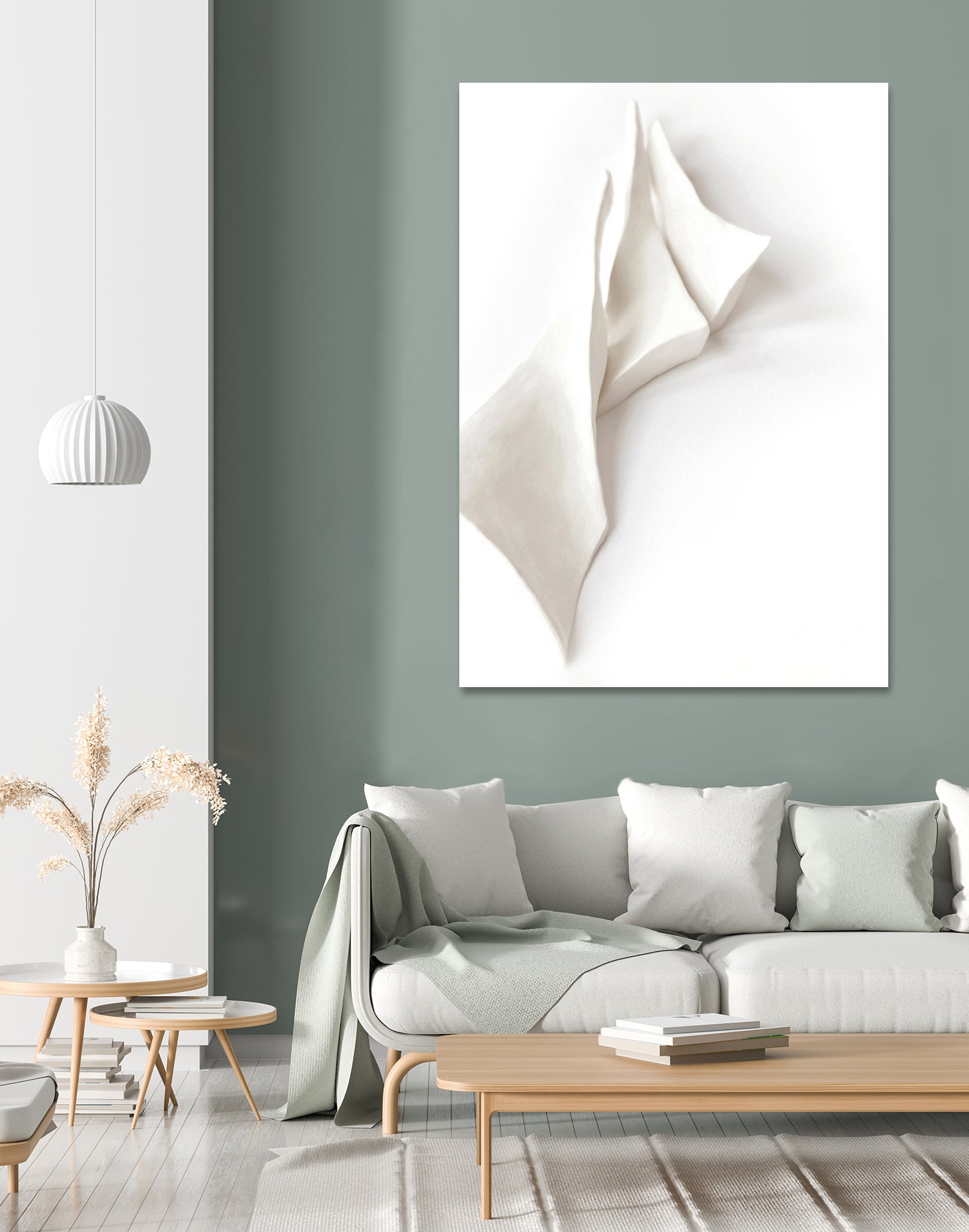 Folded Whispers by Jenja Braun on GIANT ART - flowers and plants minimalist decor