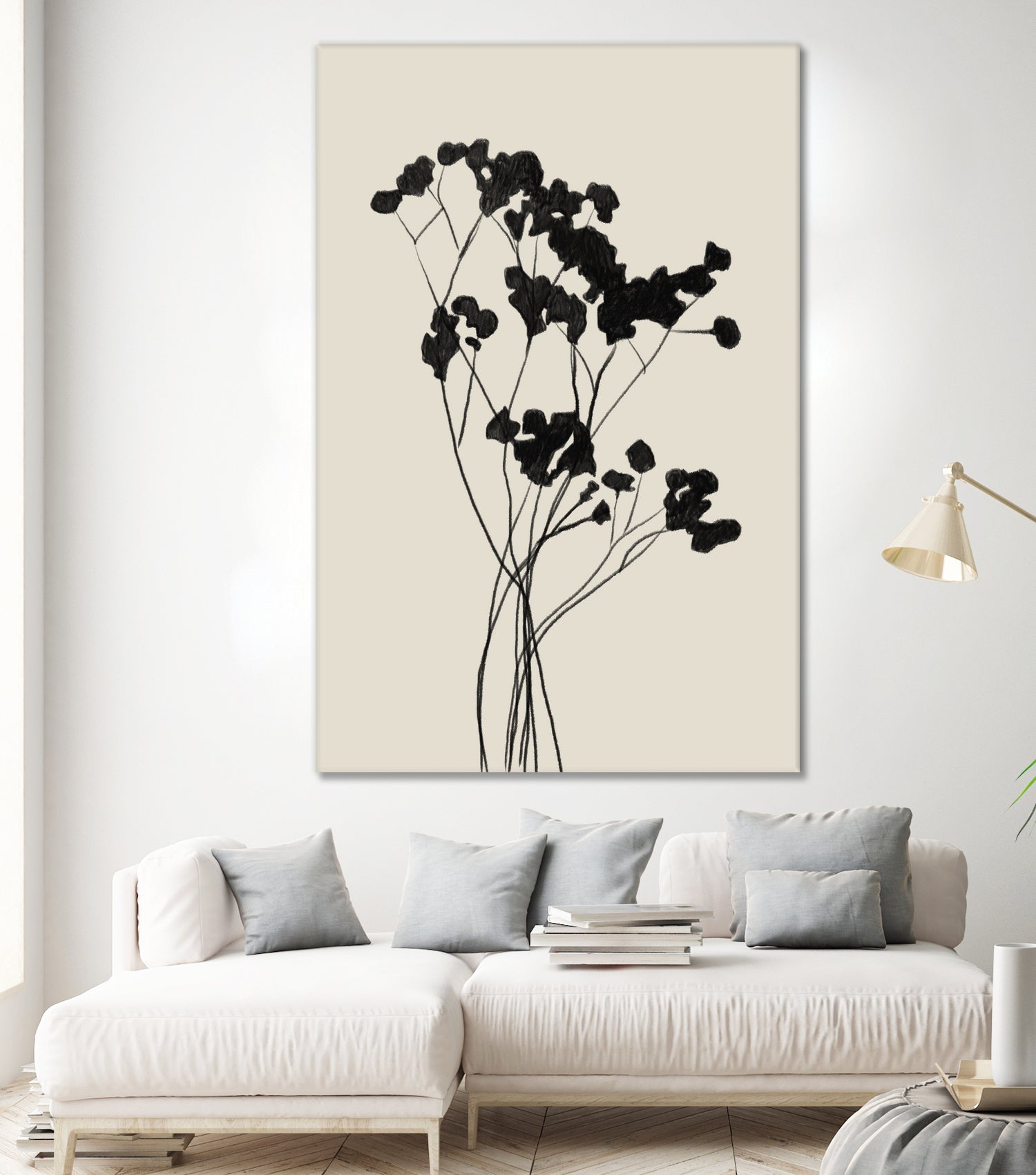 Modern Plant by THE MIUUS STUDIO on GIANT ART -  black