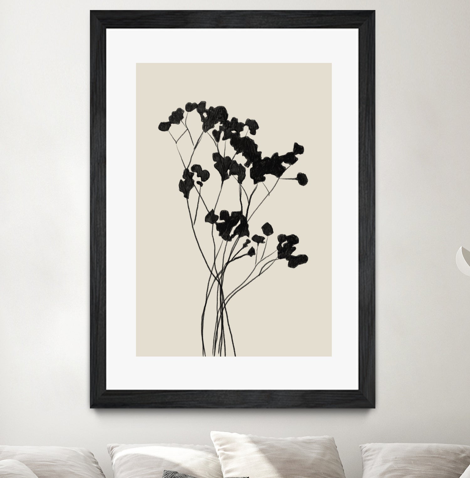Modern Plant by THE MIUUS STUDIO on GIANT ART -  black