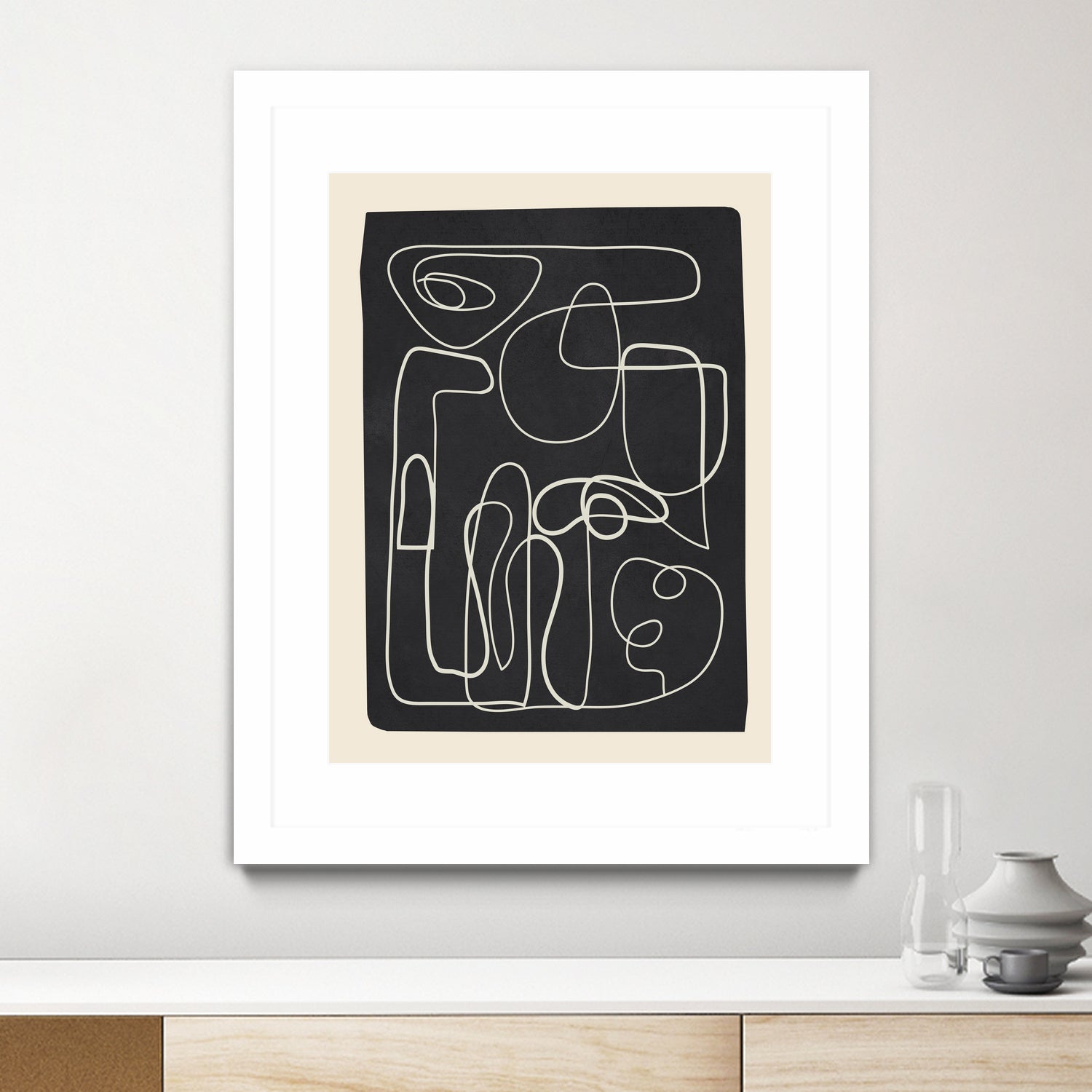 Flowing Lines Maze by City Art on GIANT ART - abstract abstract art print