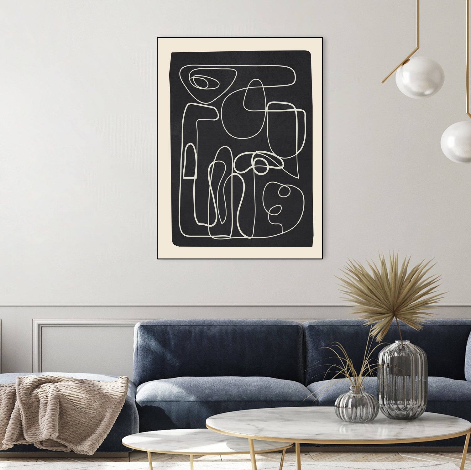 Flowing Lines Maze by City Art on GIANT ART - abstract abstract art print