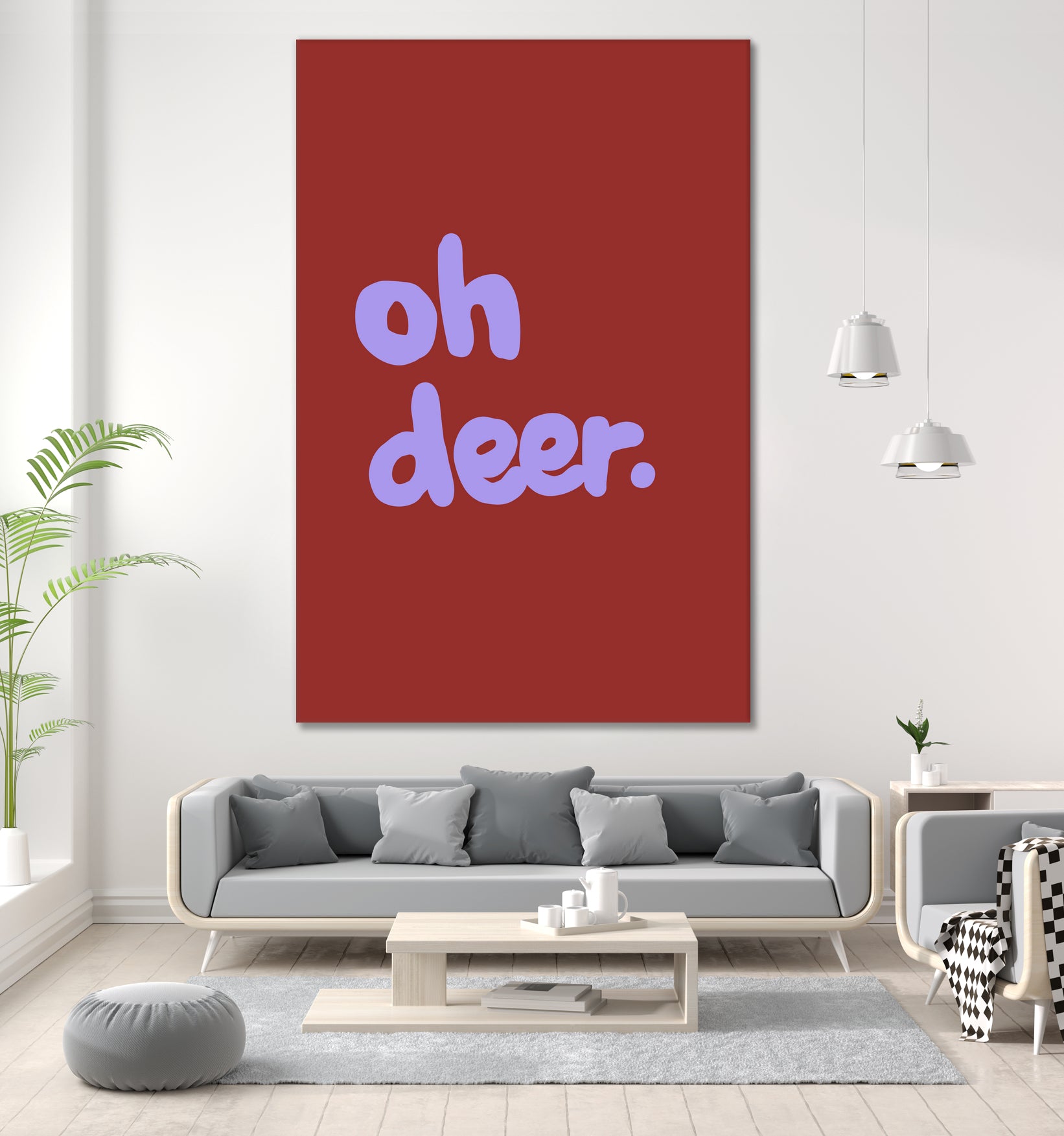 Oh Deer 1 by Studio Memb on GIANT ART - word art love