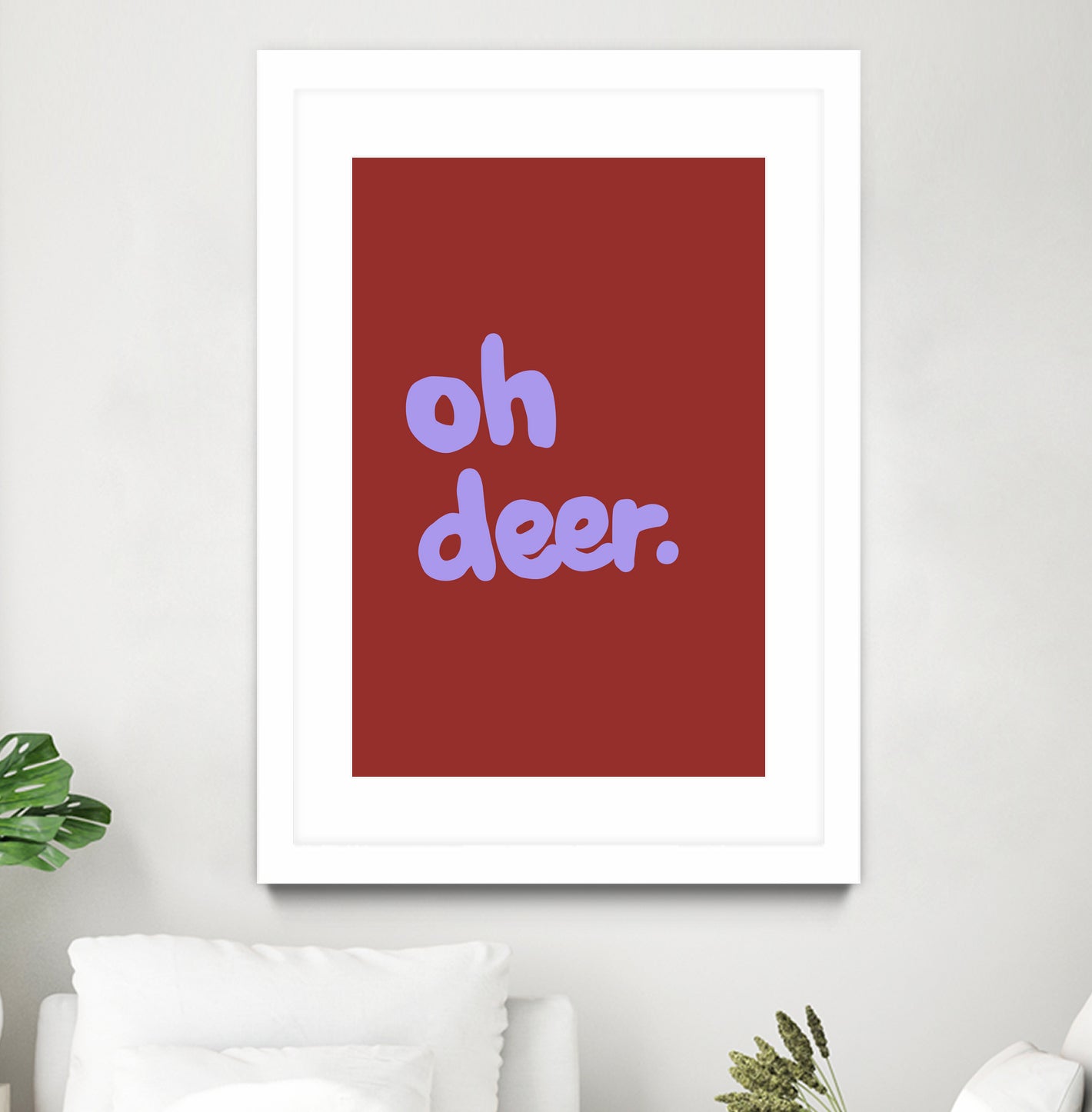 Oh Deer 1 by Studio Memb on GIANT ART - word art love