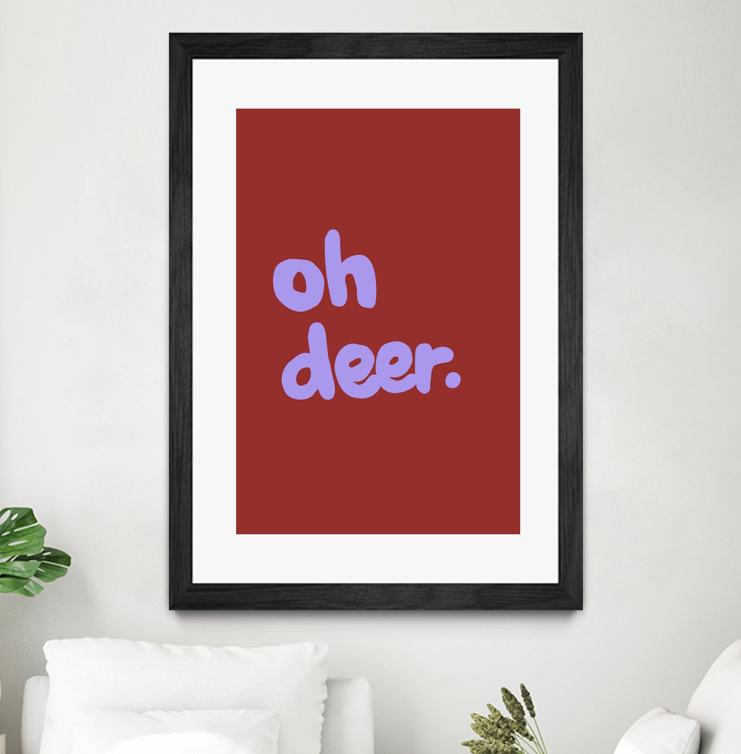 Oh Deer 1 by Studio Memb on GIANT ART - word art love
