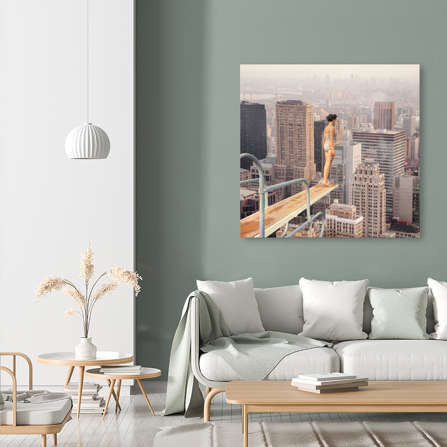 Risky Swimming by Marja van den on GIANT ART - illustration surreal