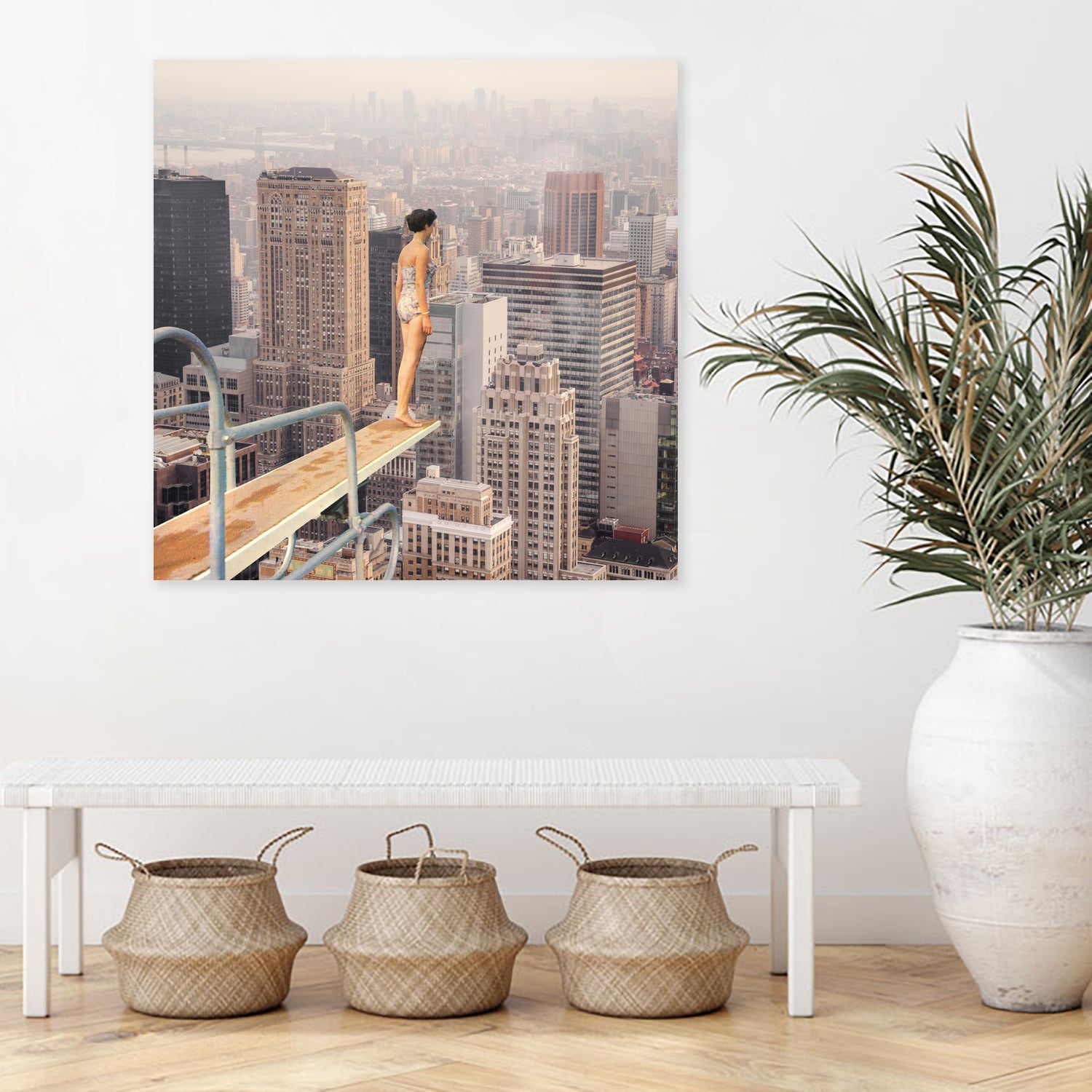 Risky Swimming by Marja van den on GIANT ART - illustration surreal