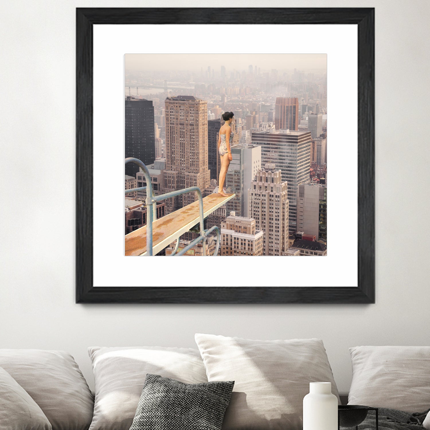 Risky Swimming by Marja van den on GIANT ART - illustration surreal