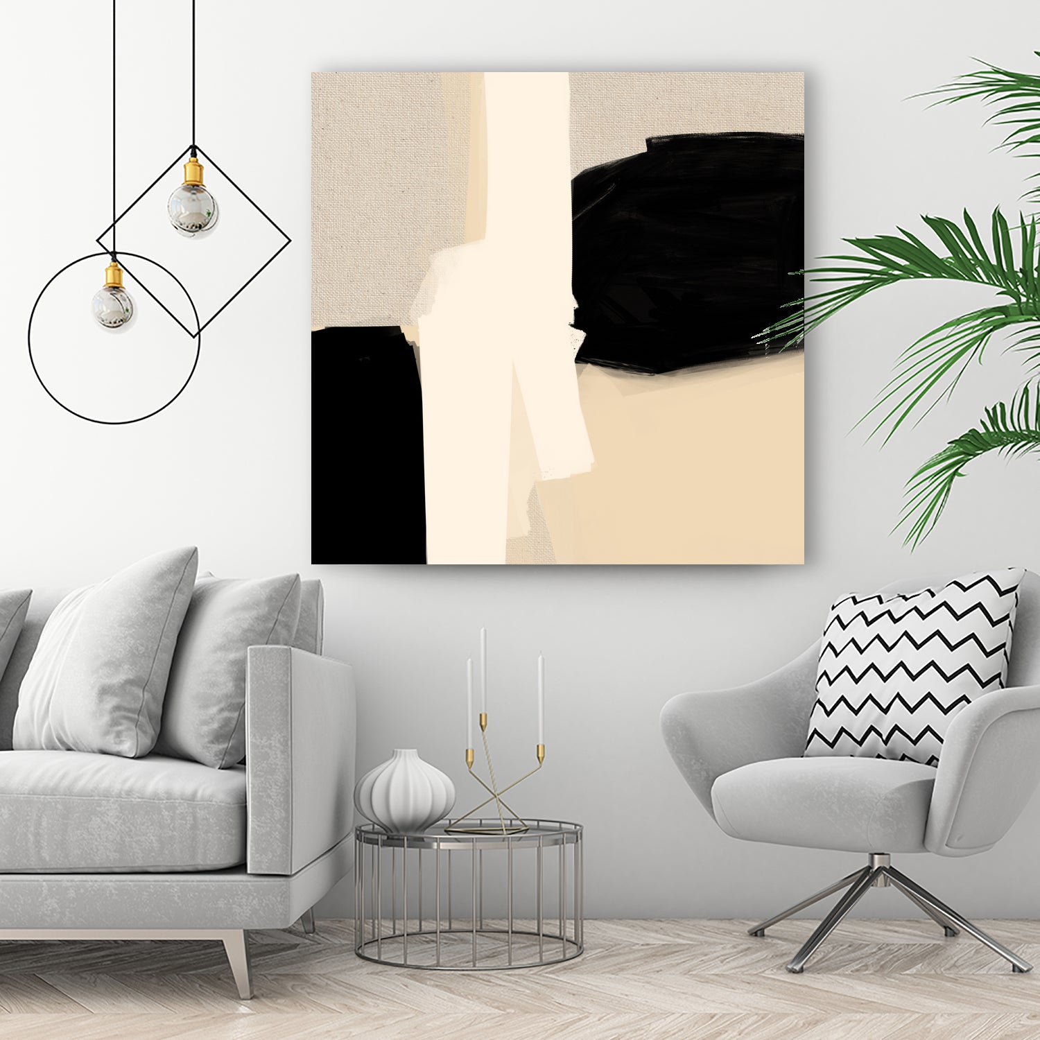 Opposites Attract 5 by Simona Gocan on GIANT ART - illustration neutral tones