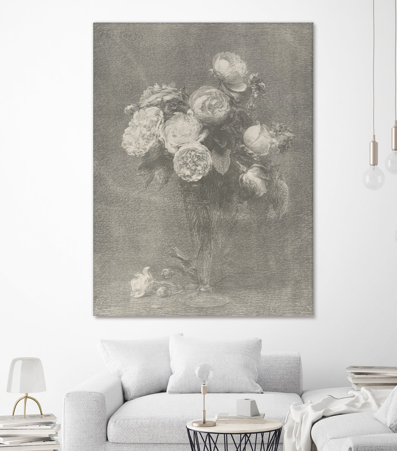 Bouquet of Roses by Henri Fantin Latour on GIANT ART - henri fantin latour