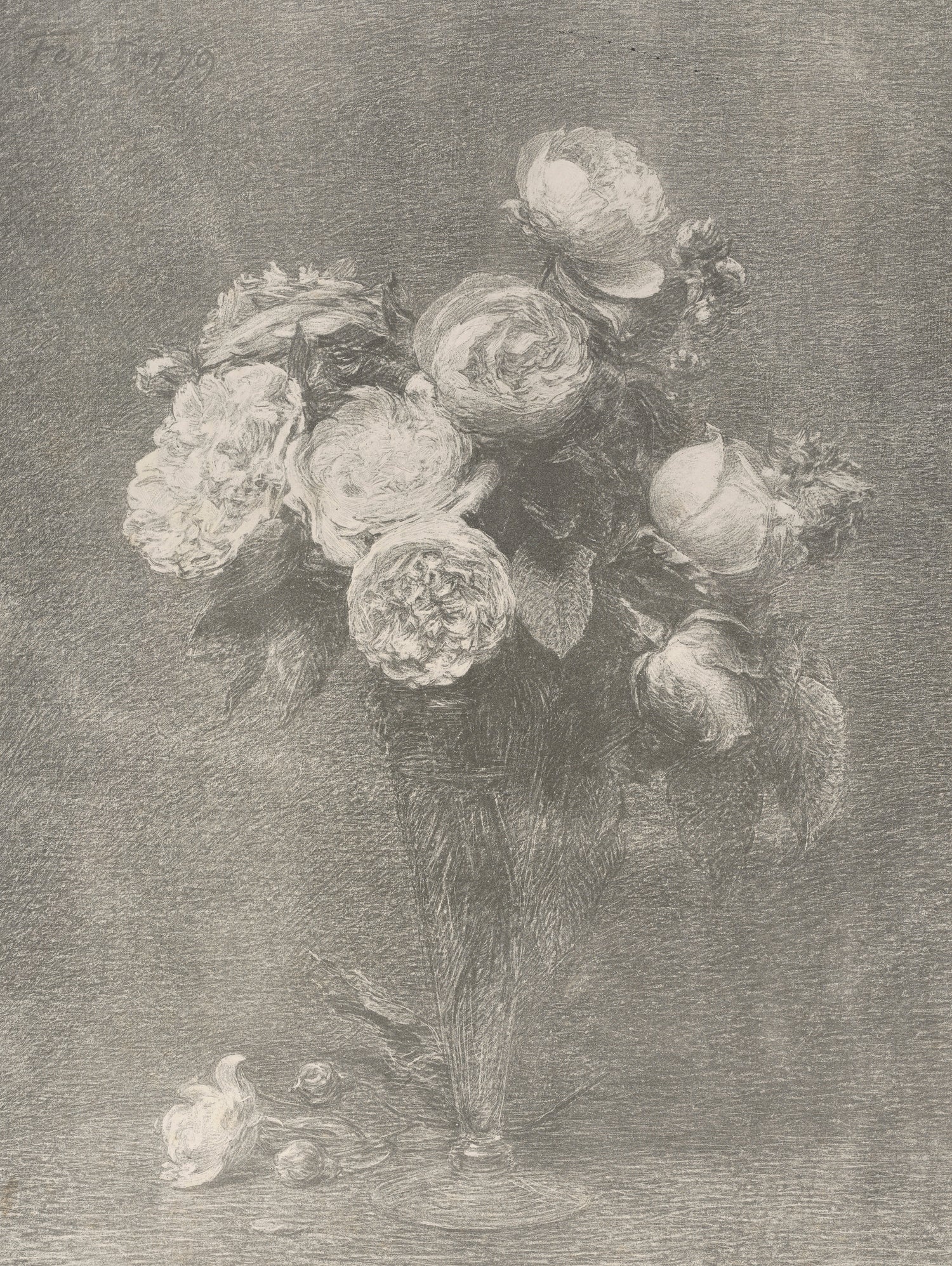 Bouquet of Roses by Henri Fantin Latour on GIANT ART - henri fantin latour
