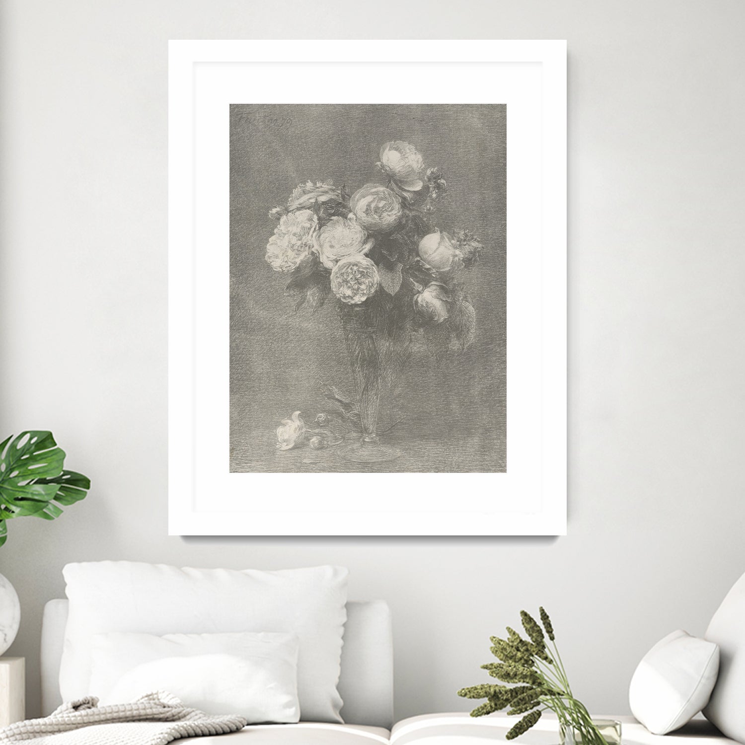 Bouquet of Roses by Henri Fantin Latour on GIANT ART - henri fantin latour