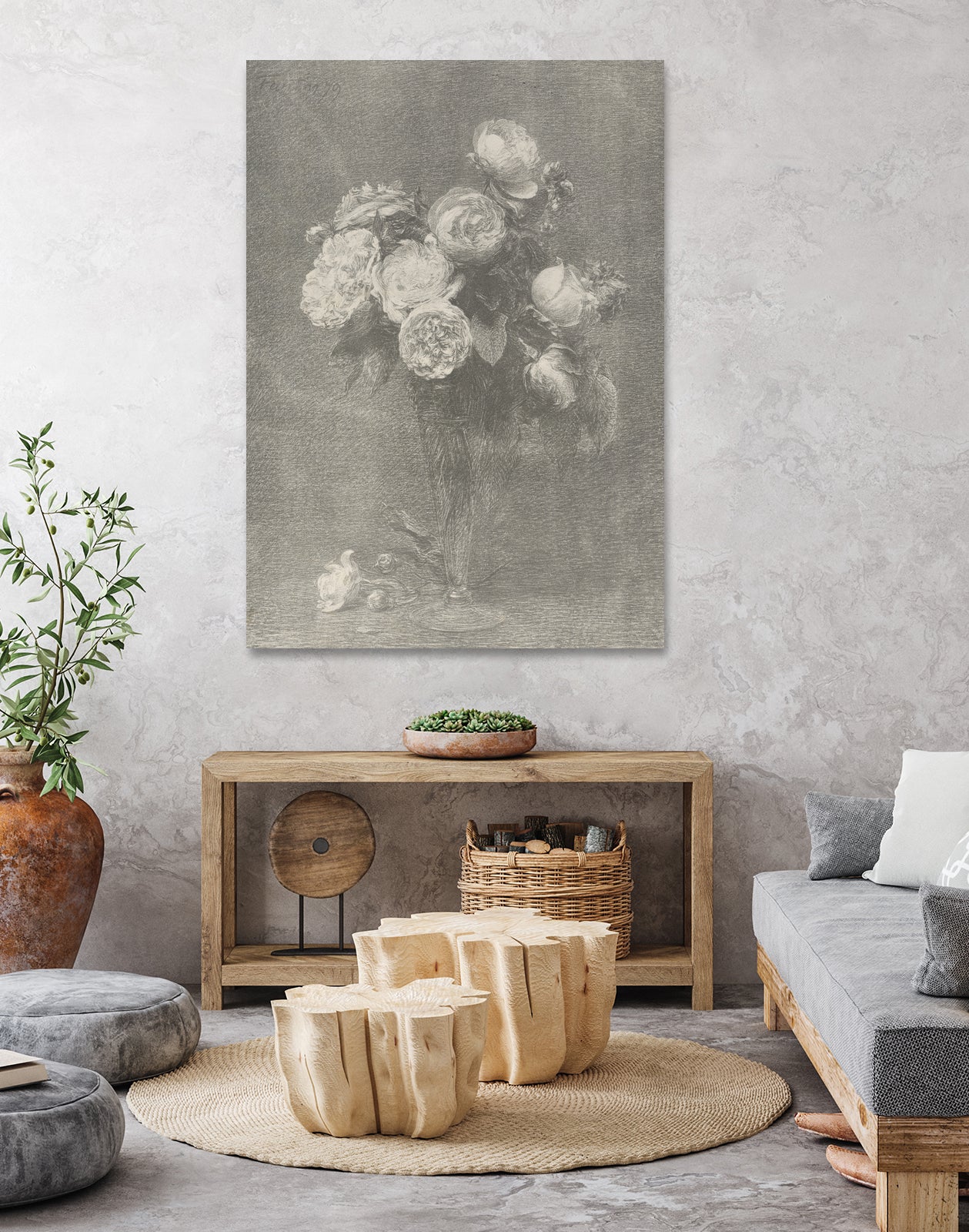 Bouquet of Roses by Henri Fantin Latour on GIANT ART - henri fantin latour