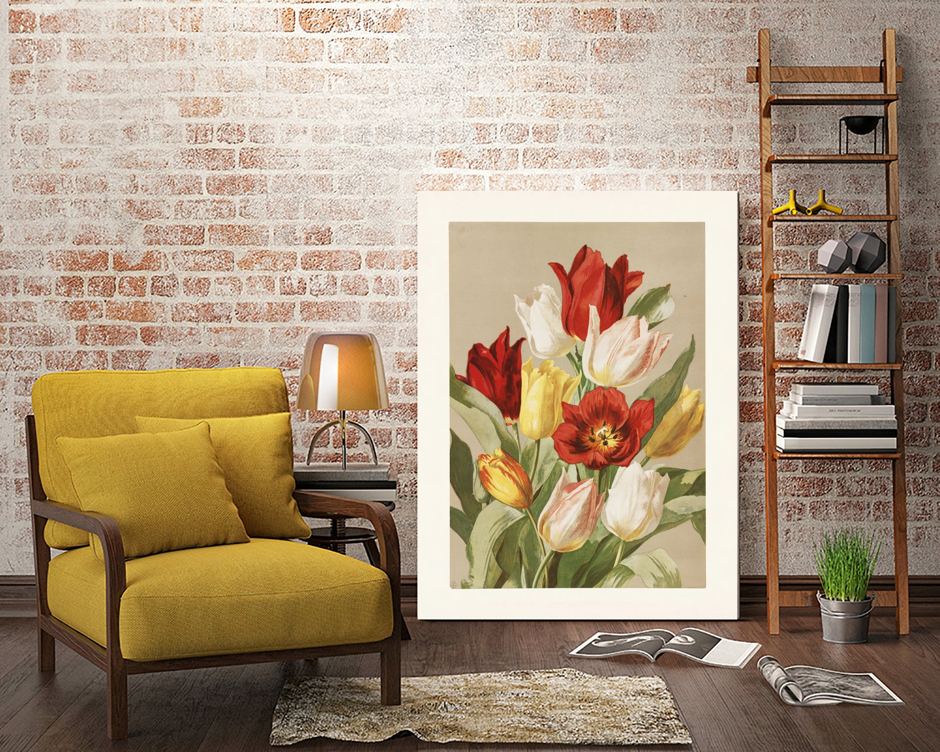 Tulips By Ellen Thayer Fisher by Pictufy on GIANT ART - illustration