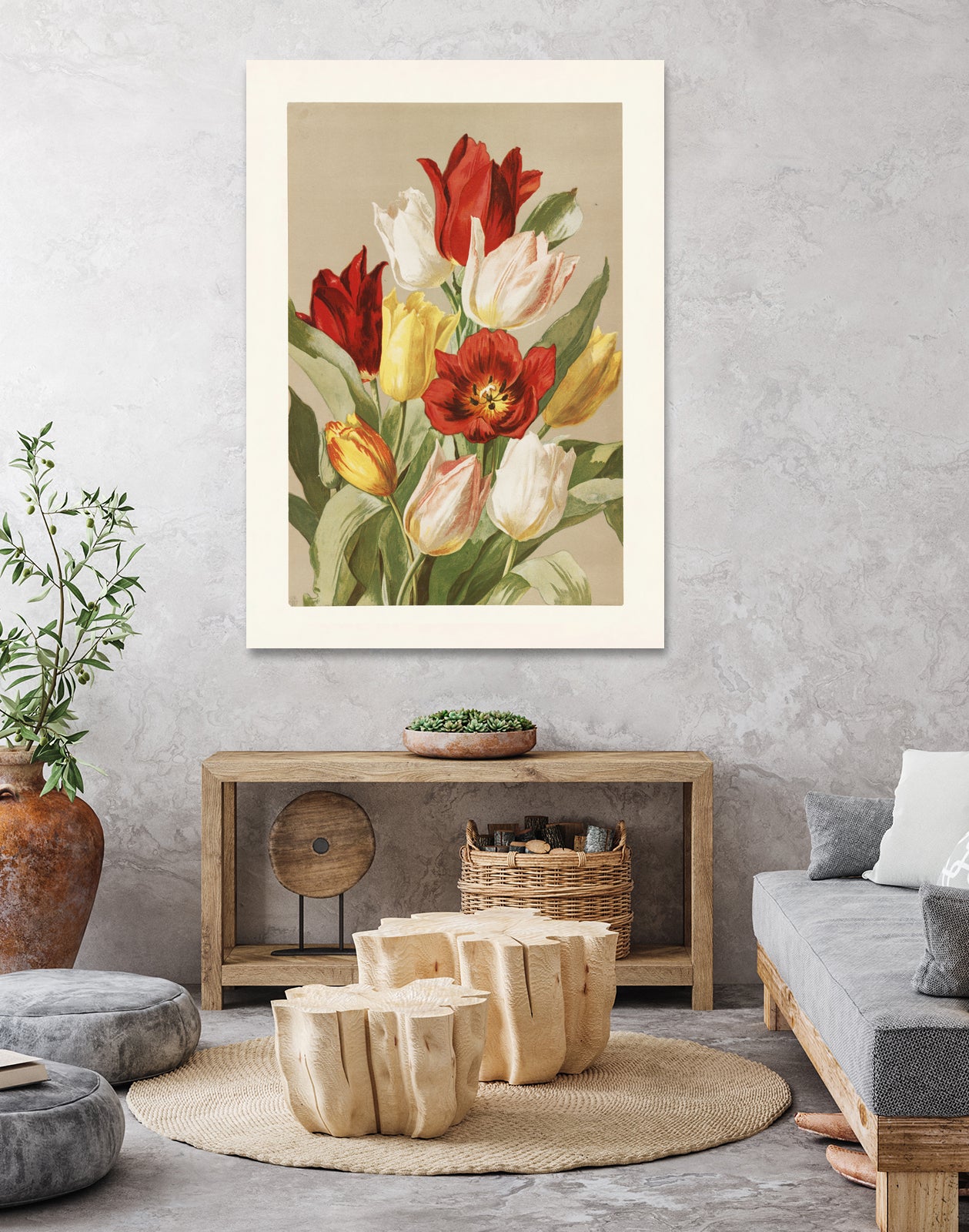 Tulips By Ellen Thayer Fisher by Pictufy on GIANT ART - illustration