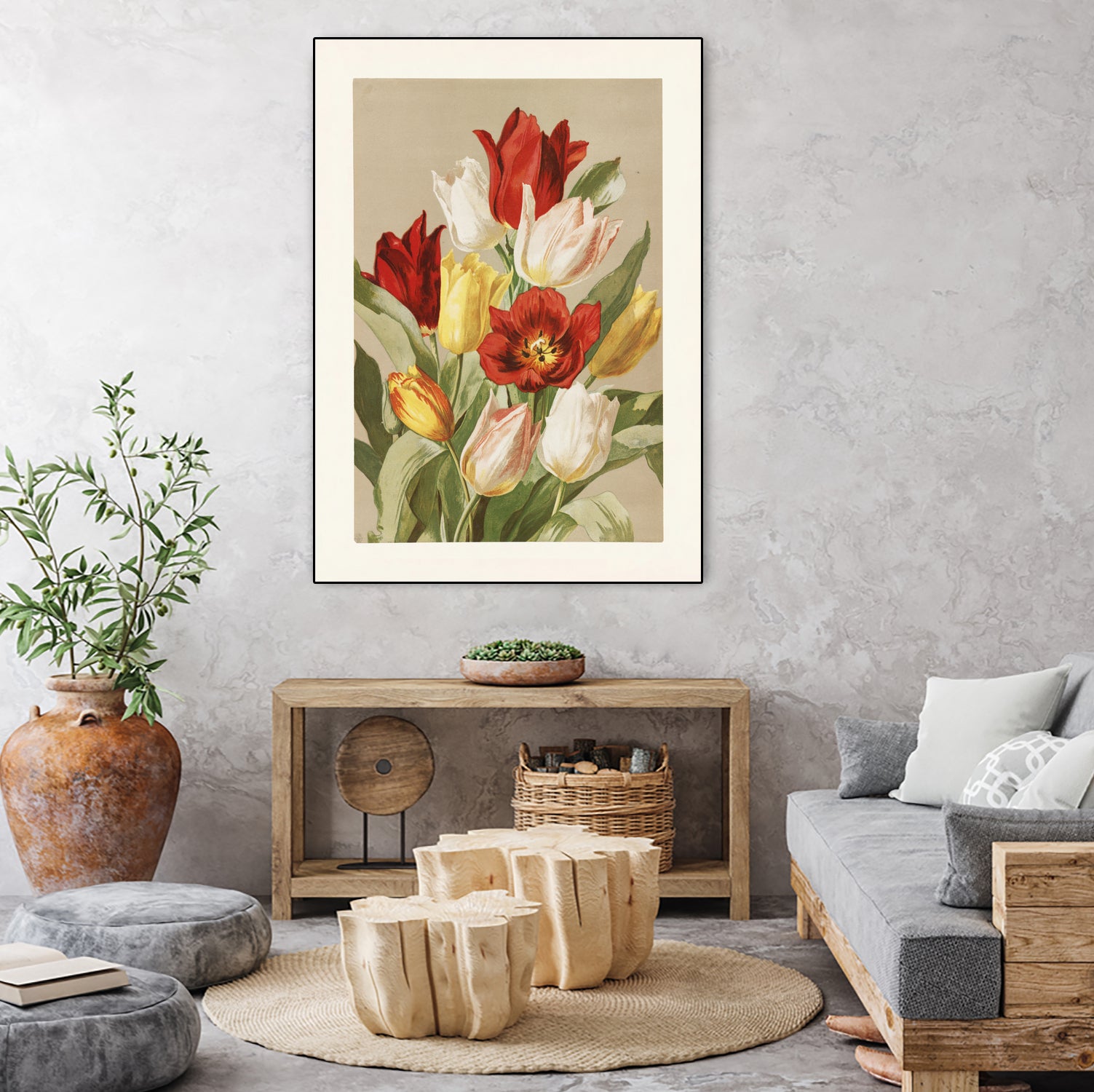 Tulips By Ellen Thayer Fisher by Pictufy on GIANT ART - illustration