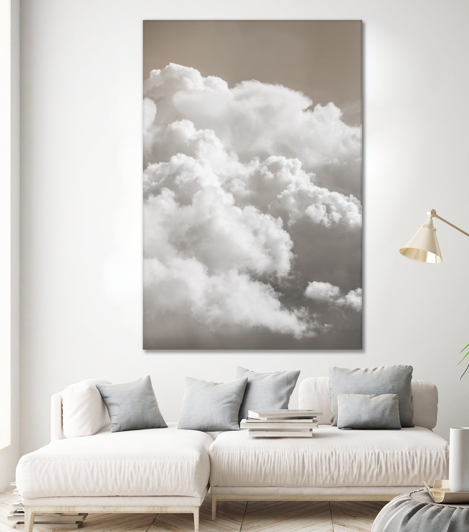 Sandy Clouds by Mareike Bohmer on GIANT ART - cloud