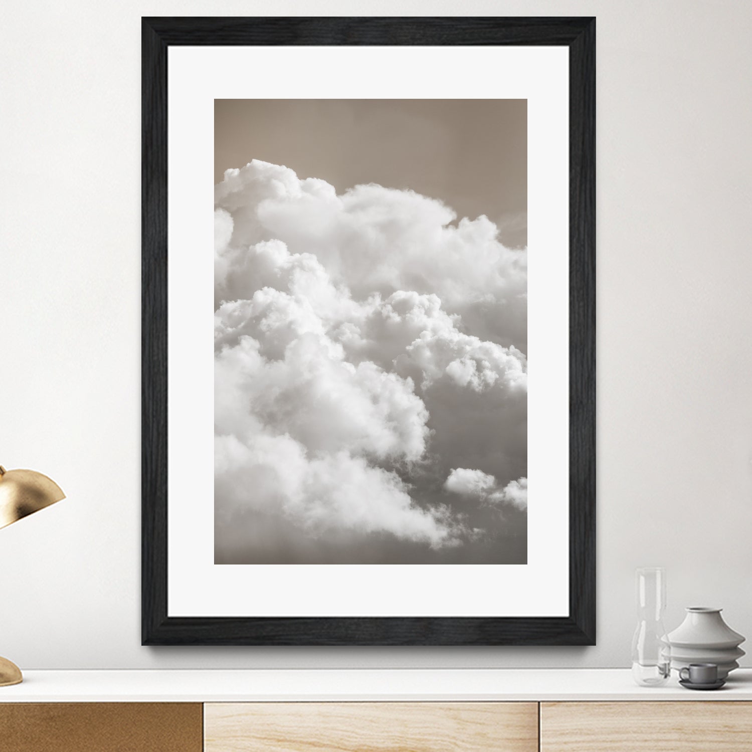 Sandy Clouds by Mareike Bohmer on GIANT ART - cloud